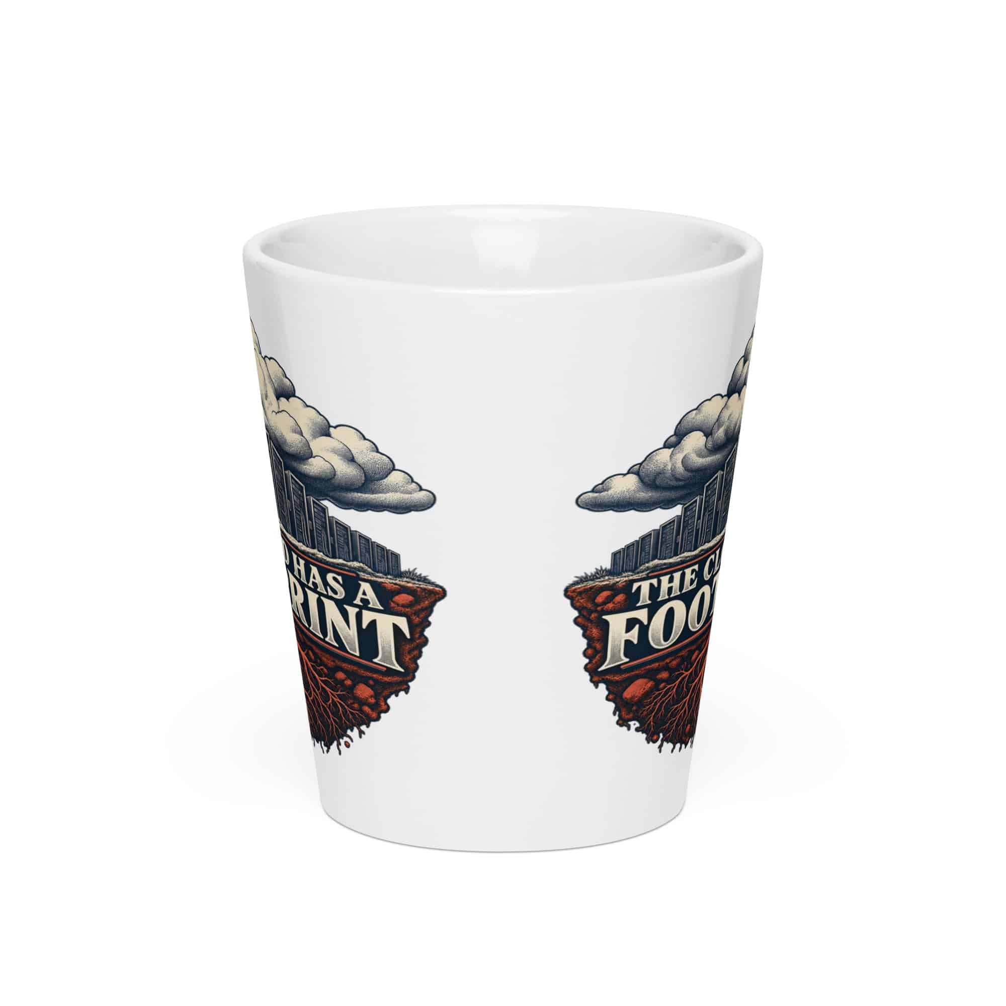 Latte Mug: The cloud has a footprint