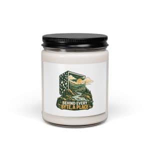 Soy Wax Candle: Behind every byte, a place - 9oz - Main