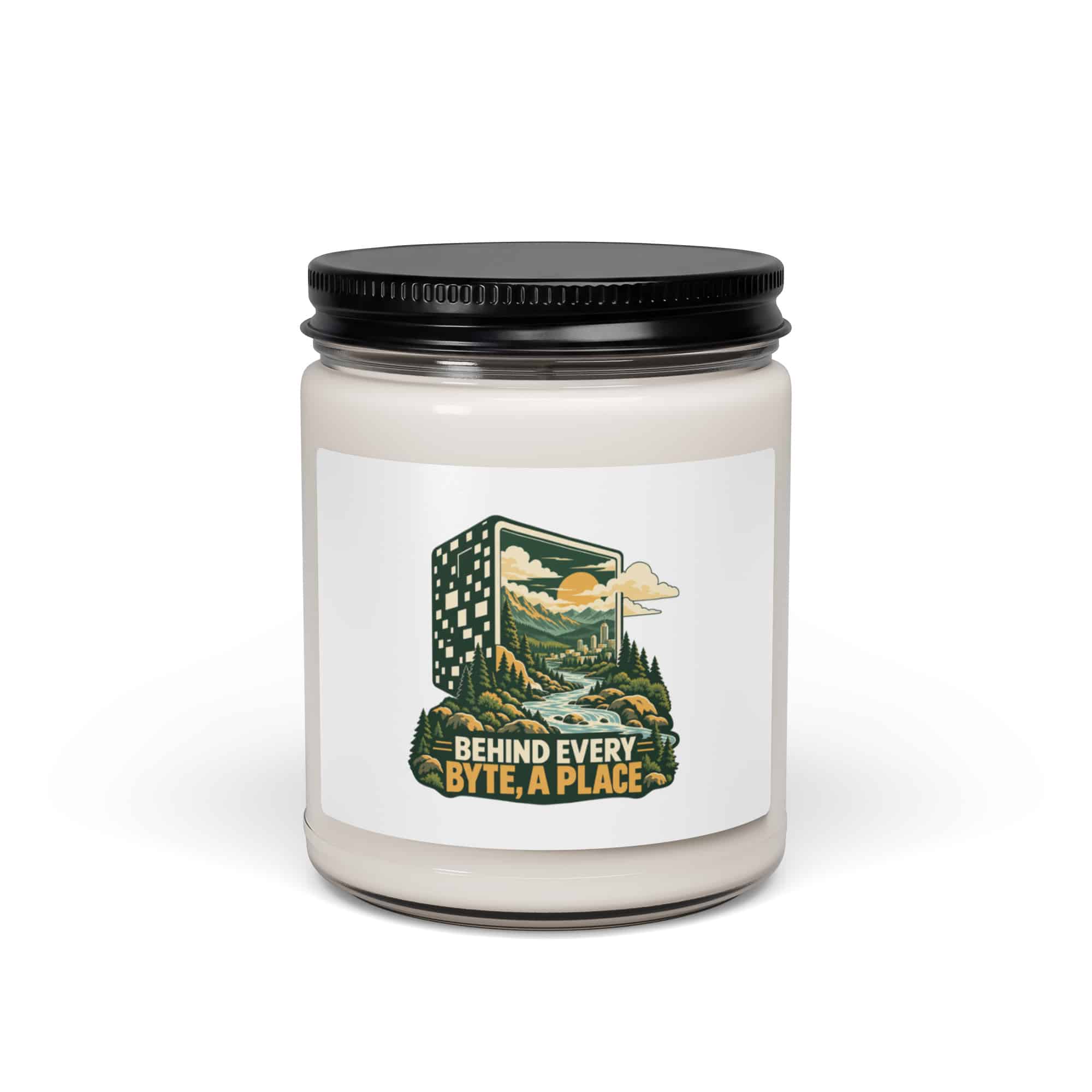 Soy Wax Candle: Behind every byte, a place