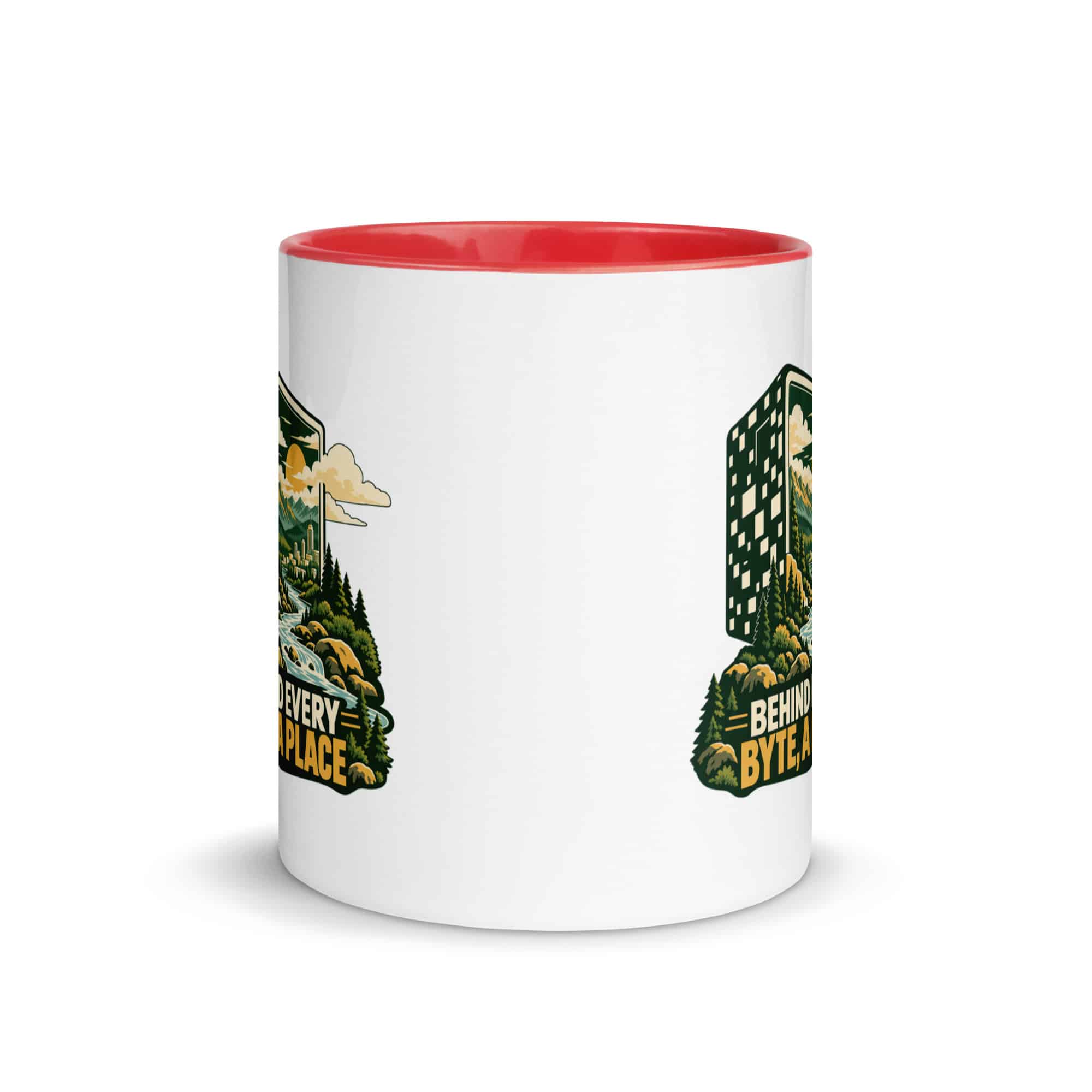 Color Inside Coffee Mug: Behind every byte, a place