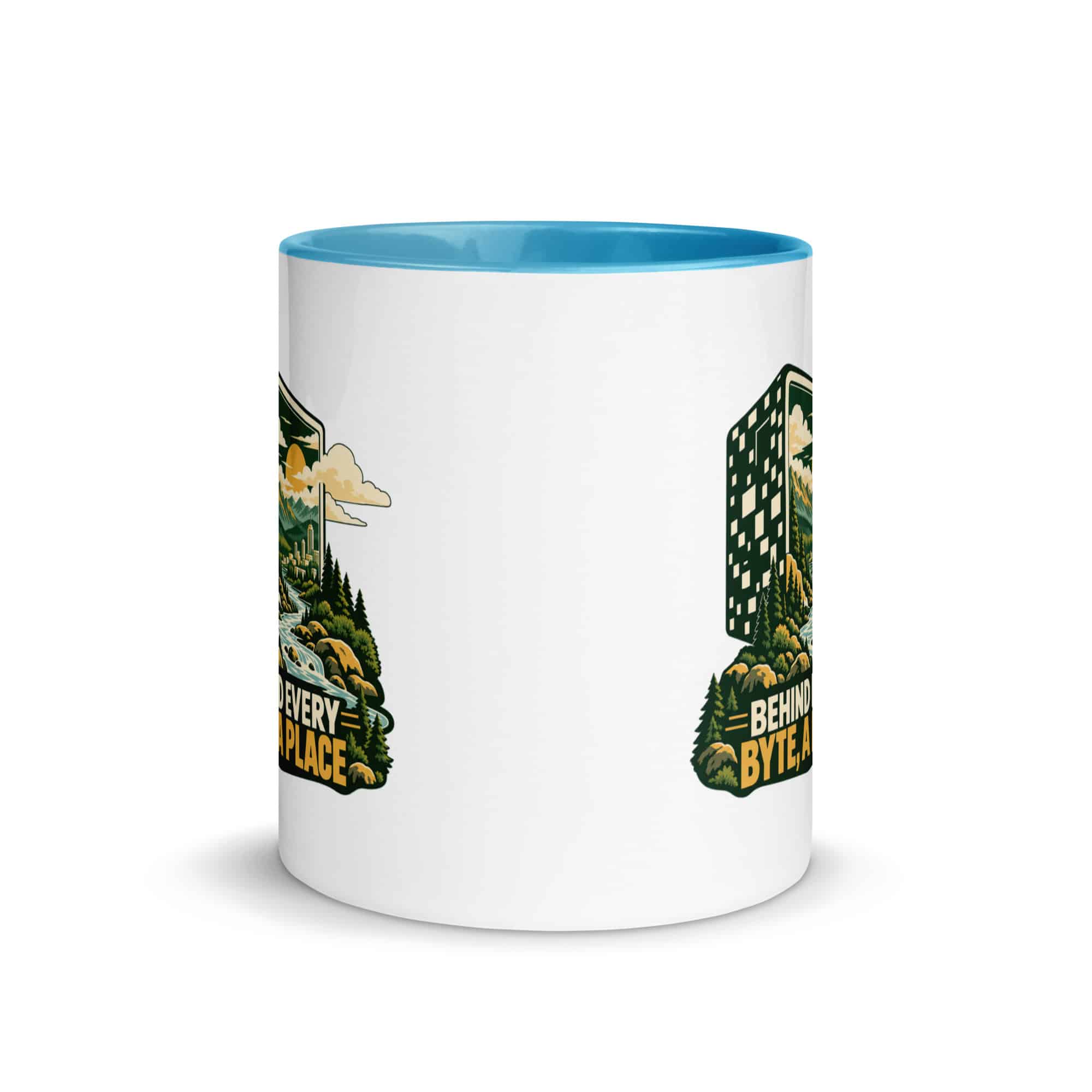 Color Inside Coffee Mug: Behind every byte, a place