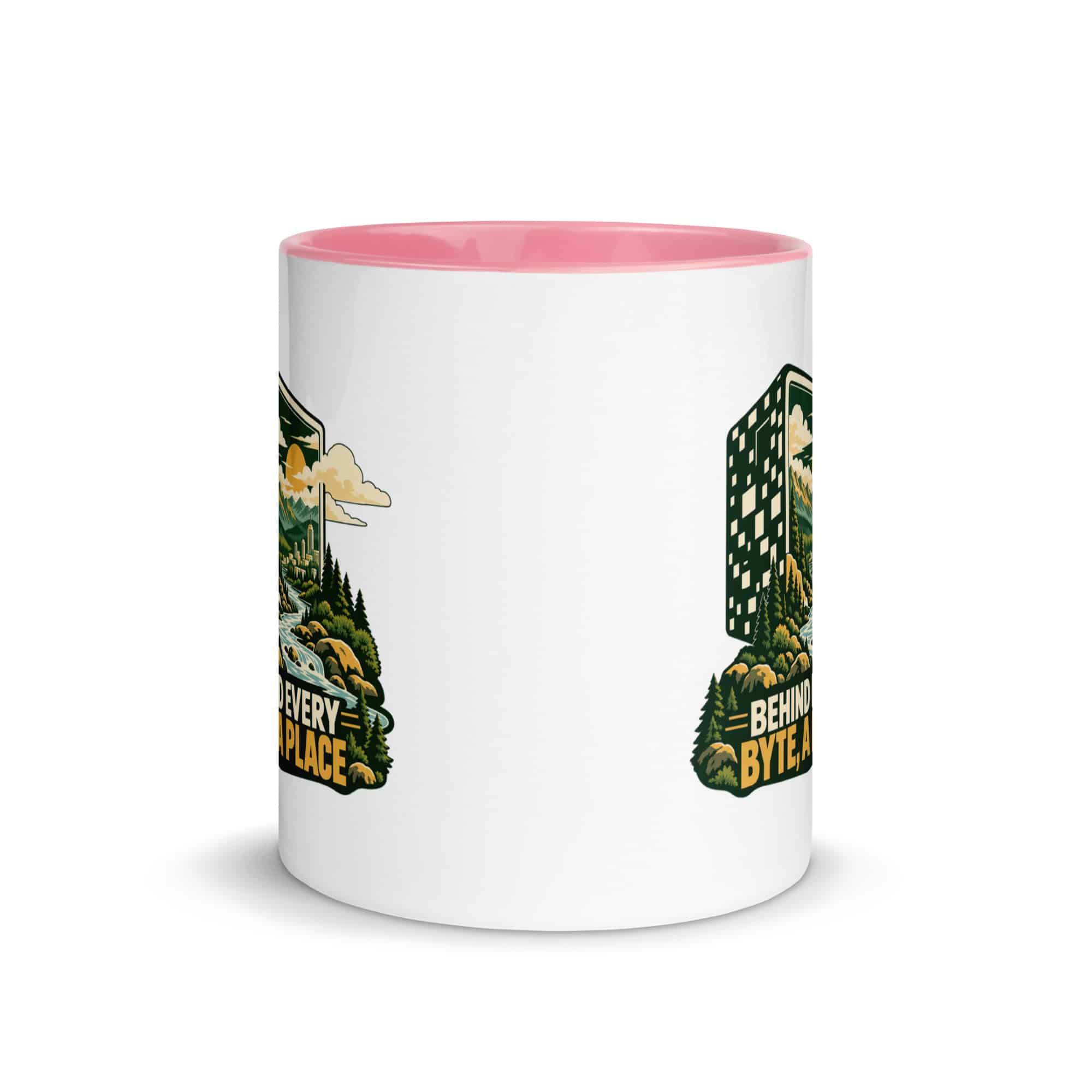 Color Inside Coffee Mug: Behind every byte, a place