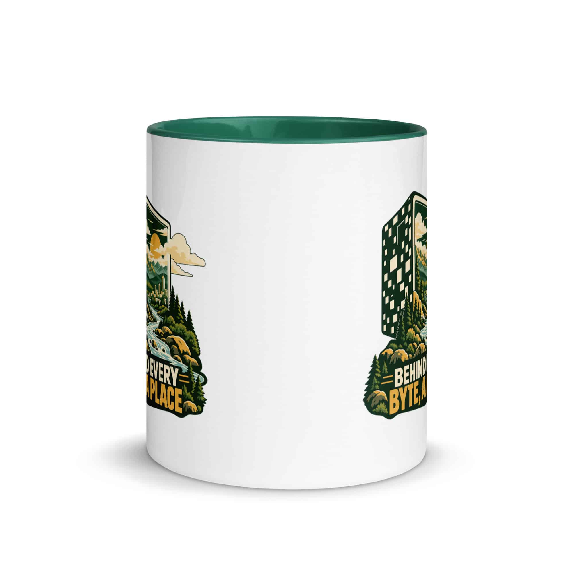 Color Inside Coffee Mug: Behind every byte, a place