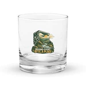 Rocks Glass: Behind every byte, a place - 10.5 oz - Main
