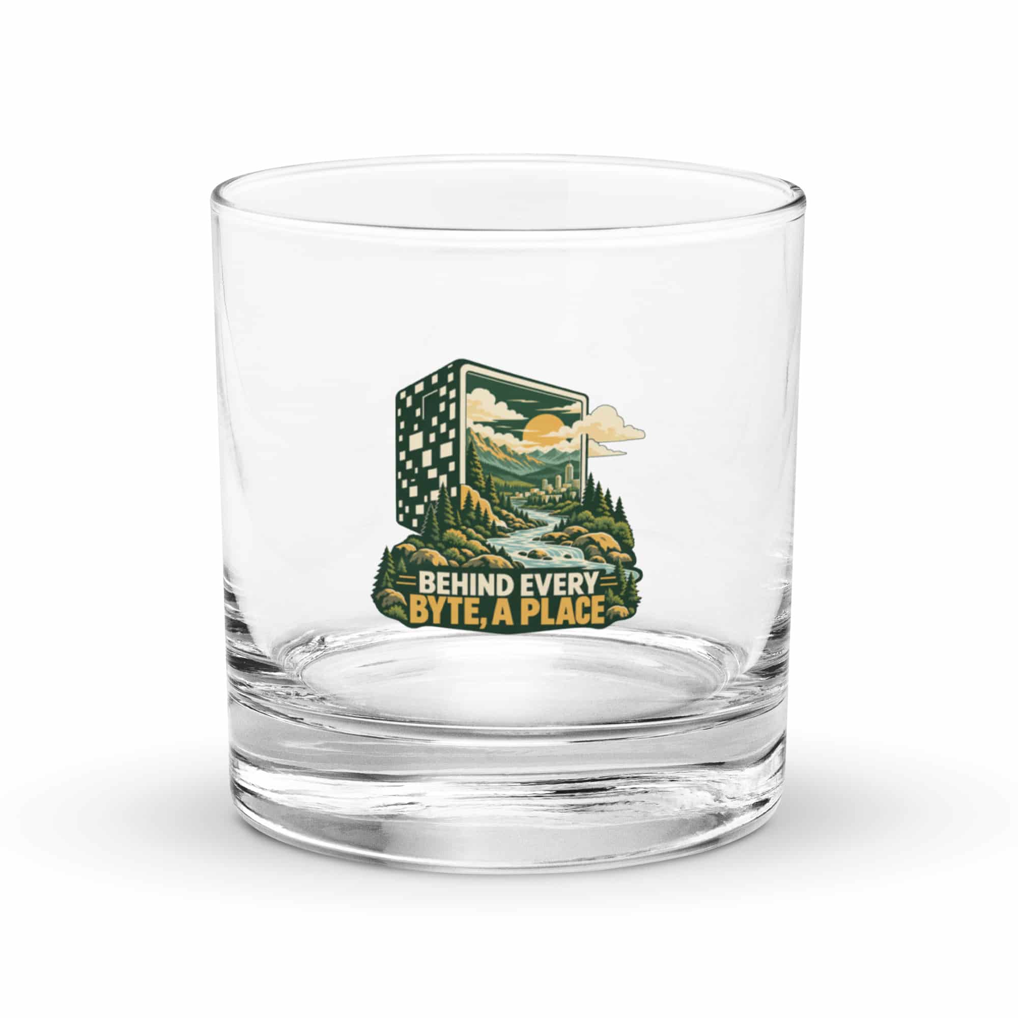 Rocks Glass: Behind every byte, a place
