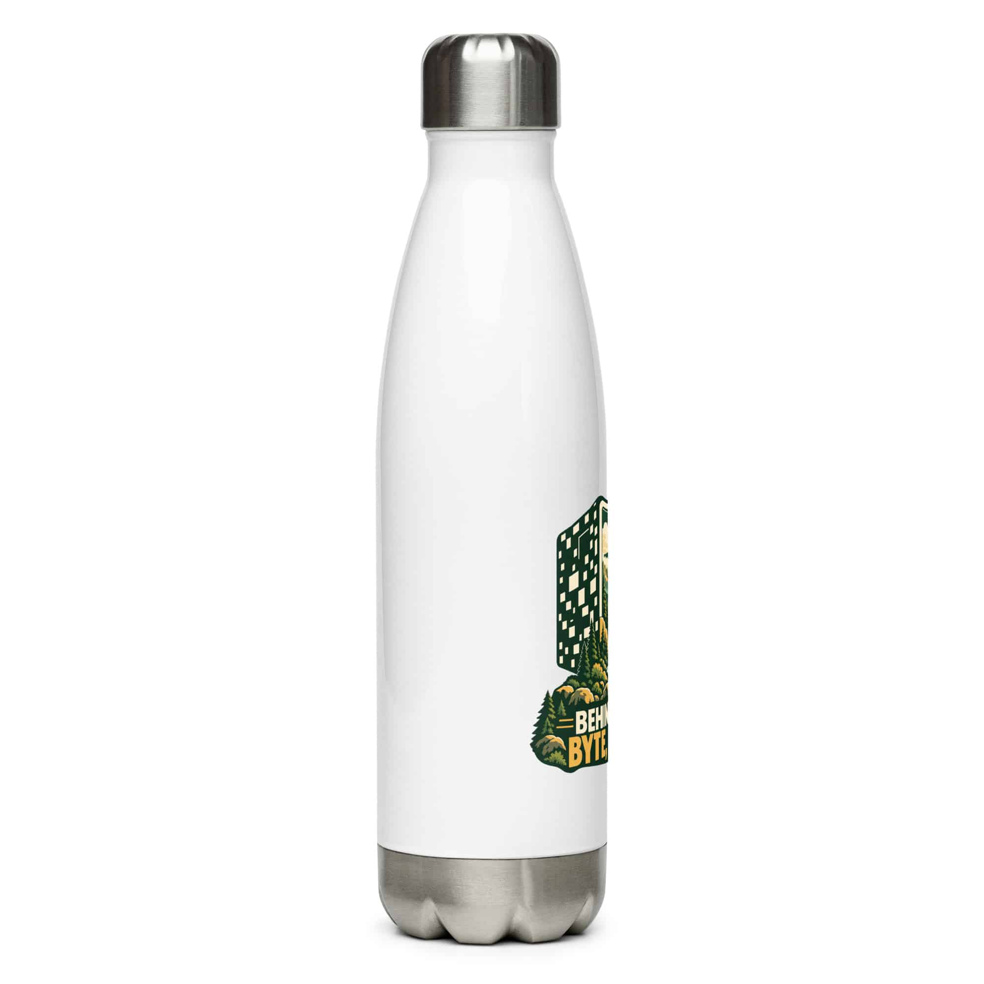 Stainless Steel Water Bottle: Behind every byte, a place