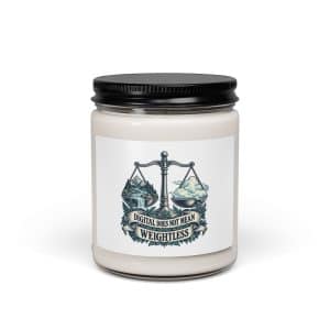 Soy Wax Candle: Digital does not mean weightless - 9oz - Main