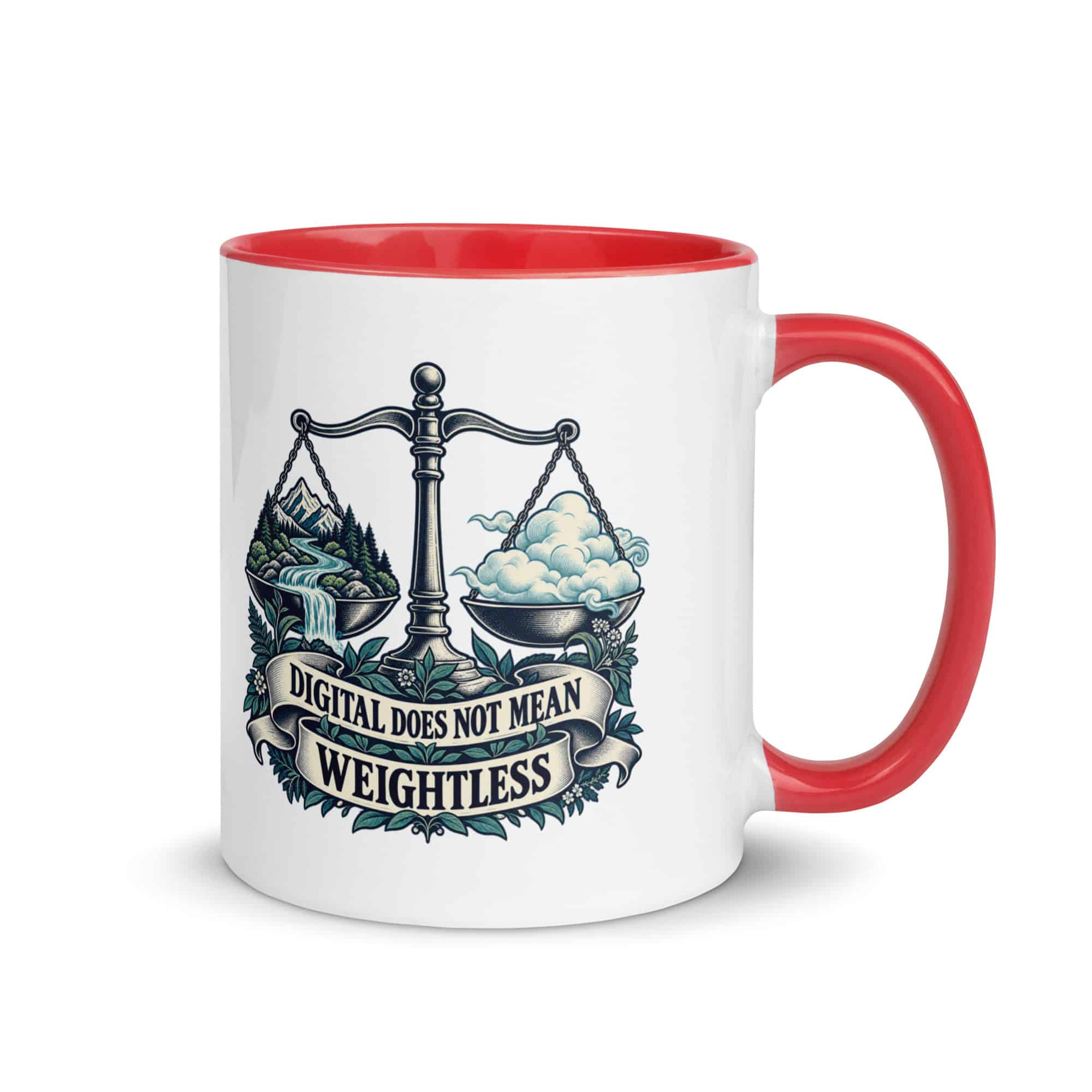 Color Inside Coffee Mug: Digital does not mean weightless