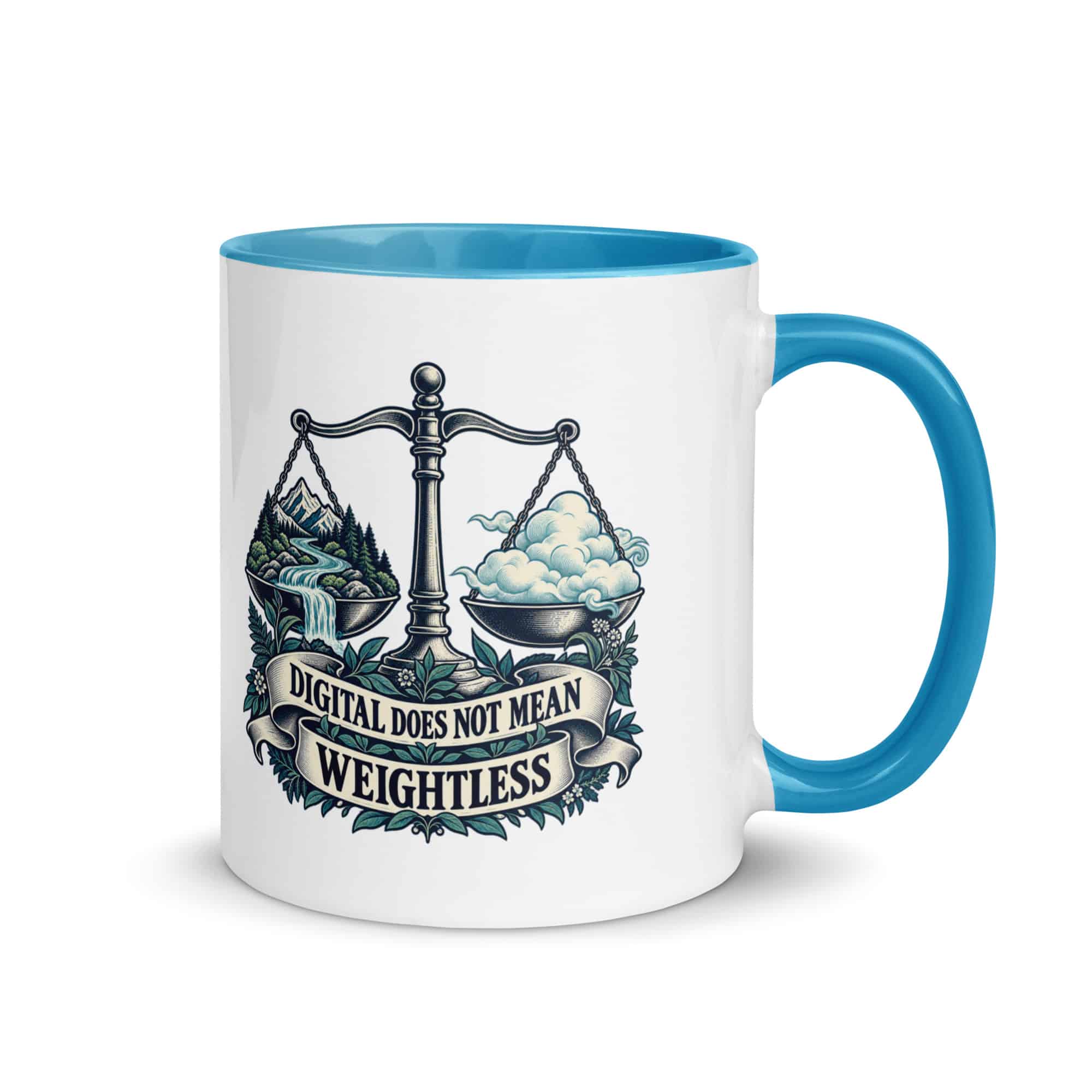 Color Inside Coffee Mug: Digital does not mean weightless