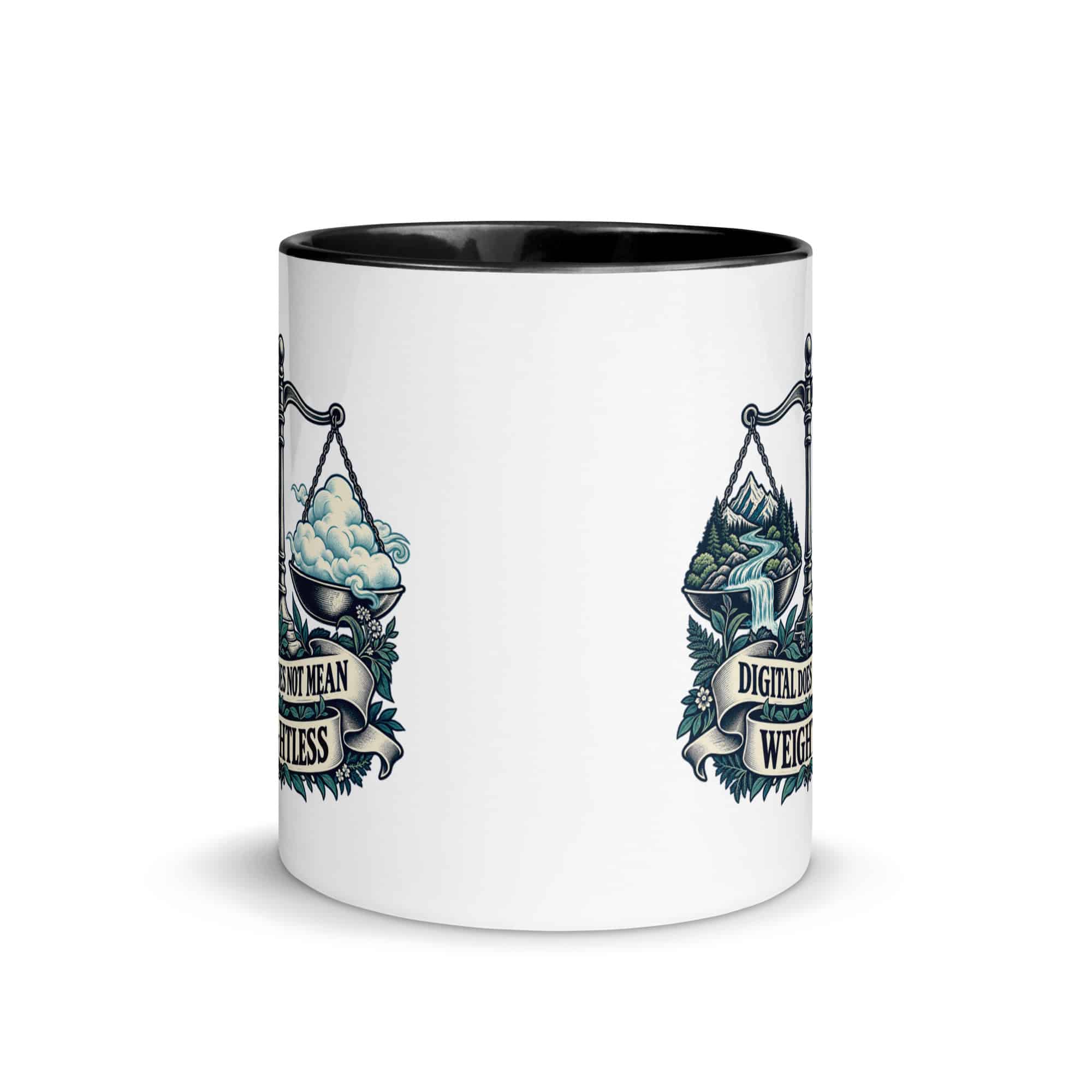 Color Inside Coffee Mug: Digital does not mean weightless