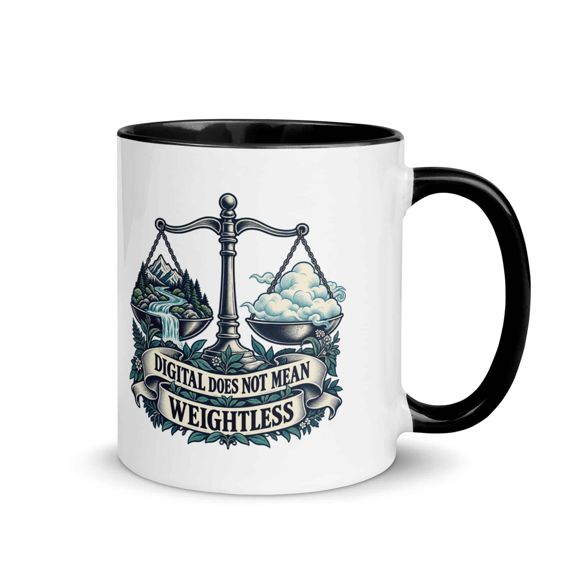 Color Inside Coffee Mug: Digital does not mean weightless