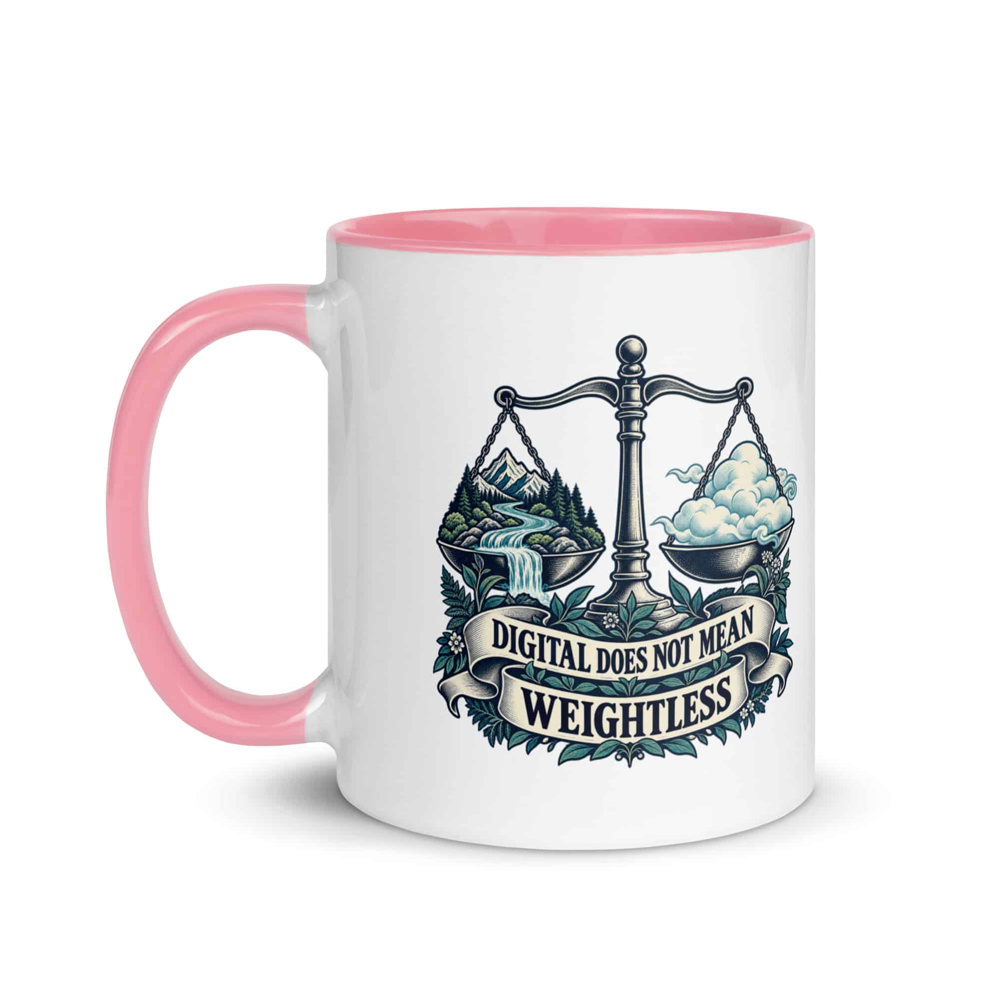 Color Inside Coffee Mug: Digital does not mean weightless