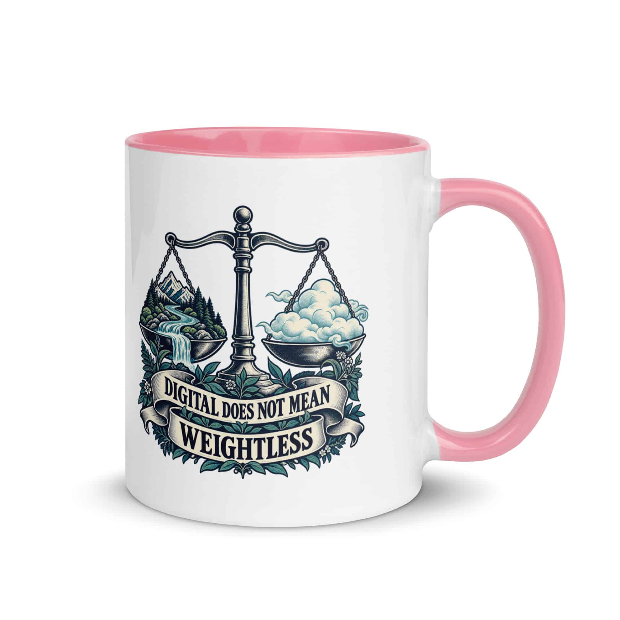Color Inside Coffee Mug: Digital does not mean weightless