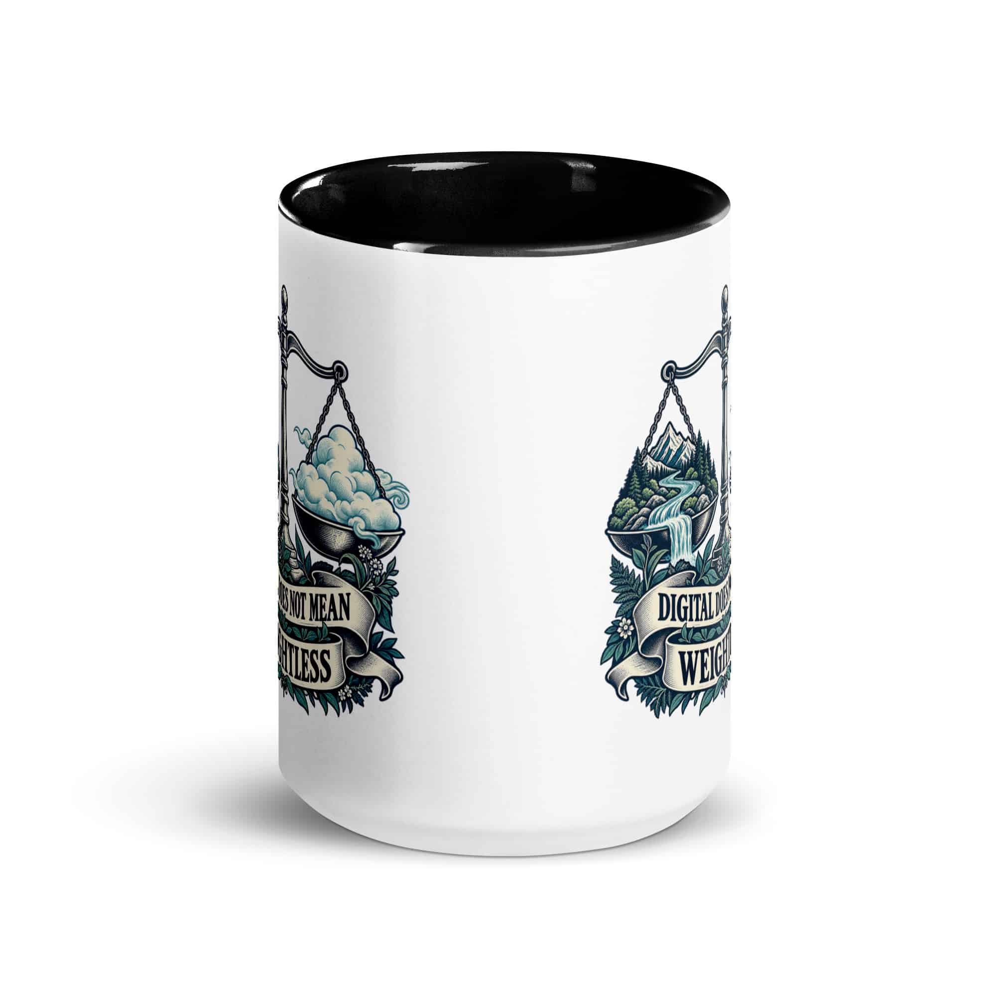 Color Inside Coffee Mug: Digital does not mean weightless