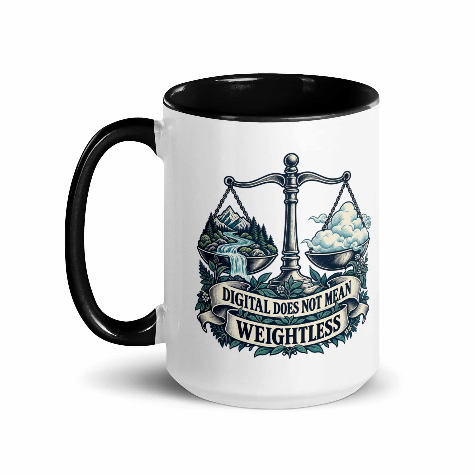 Color Inside Coffee Mug: Digital does not mean weightless