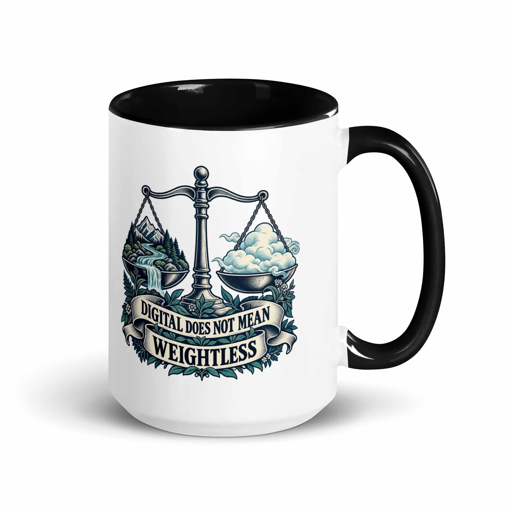 Color Inside Coffee Mug: Digital does not mean weightless