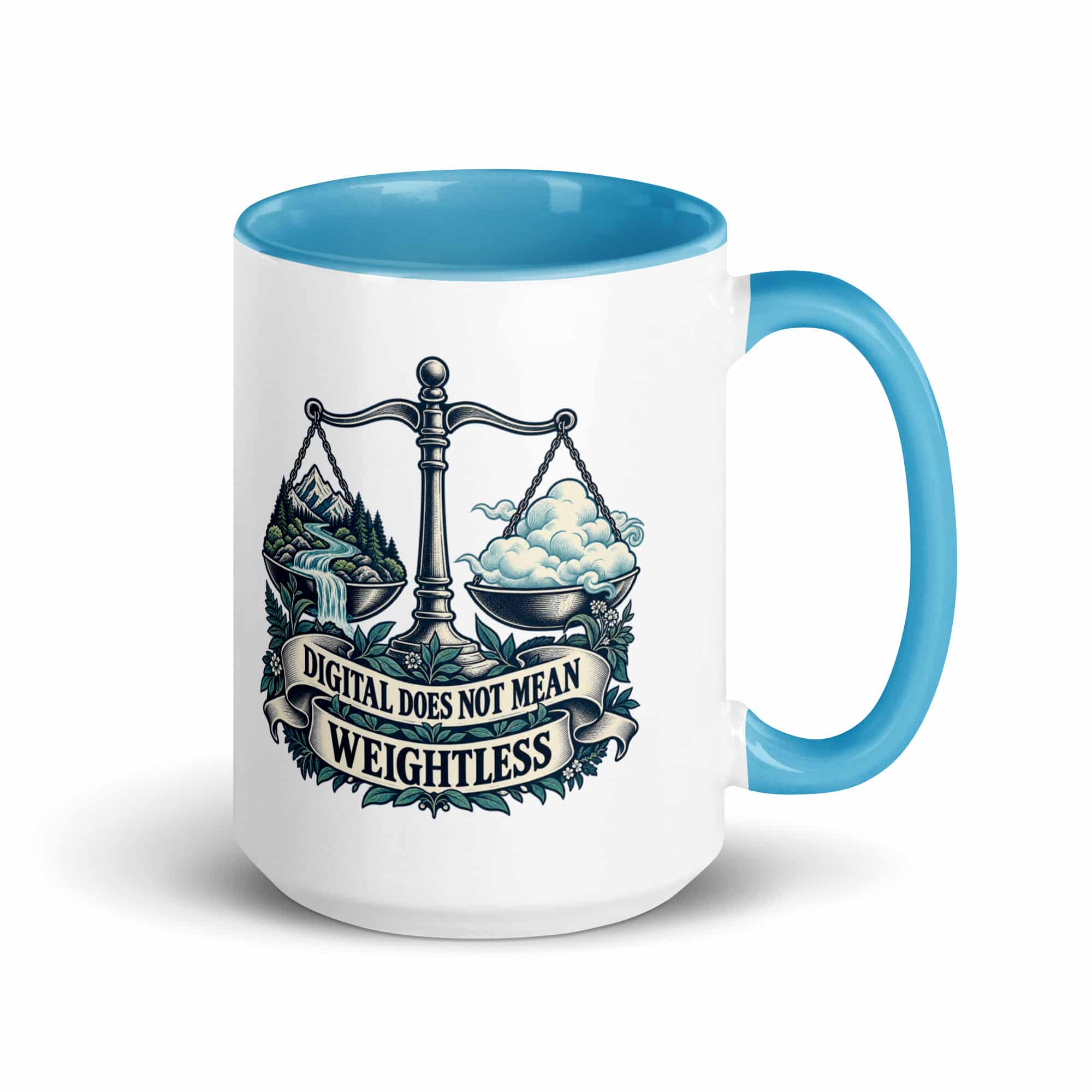 Color Inside Coffee Mug: Digital does not mean weightless