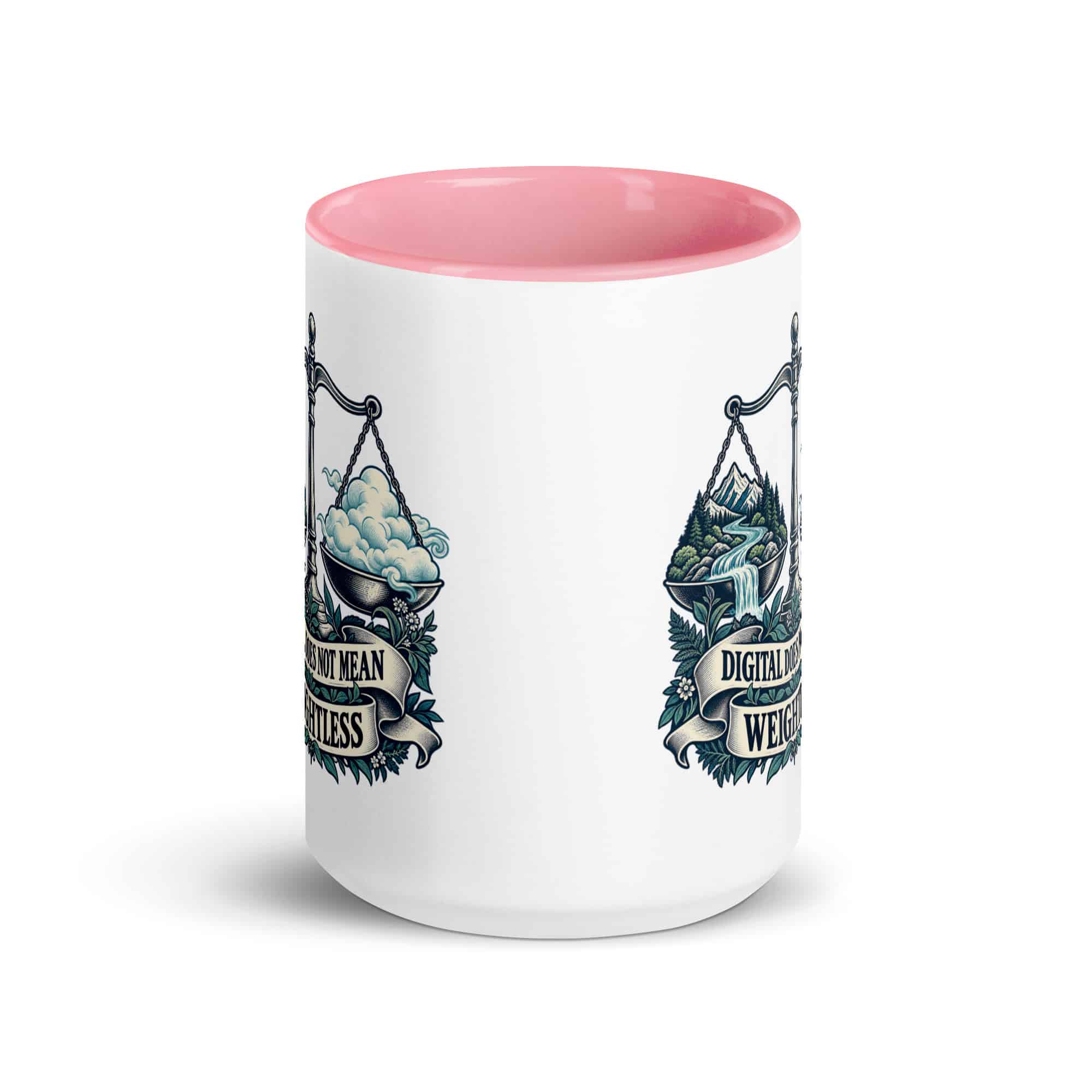 Color Inside Coffee Mug: Digital does not mean weightless