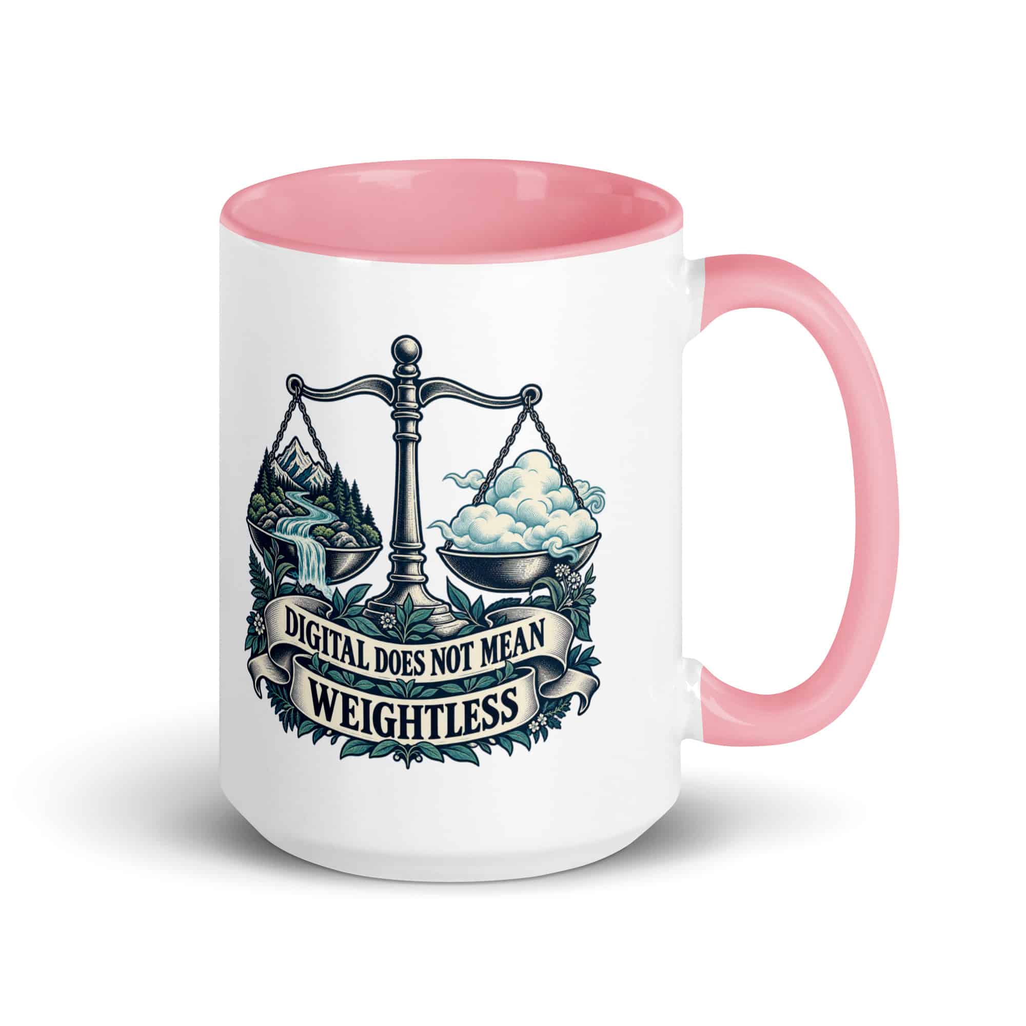 Color Inside Coffee Mug: Digital does not mean weightless