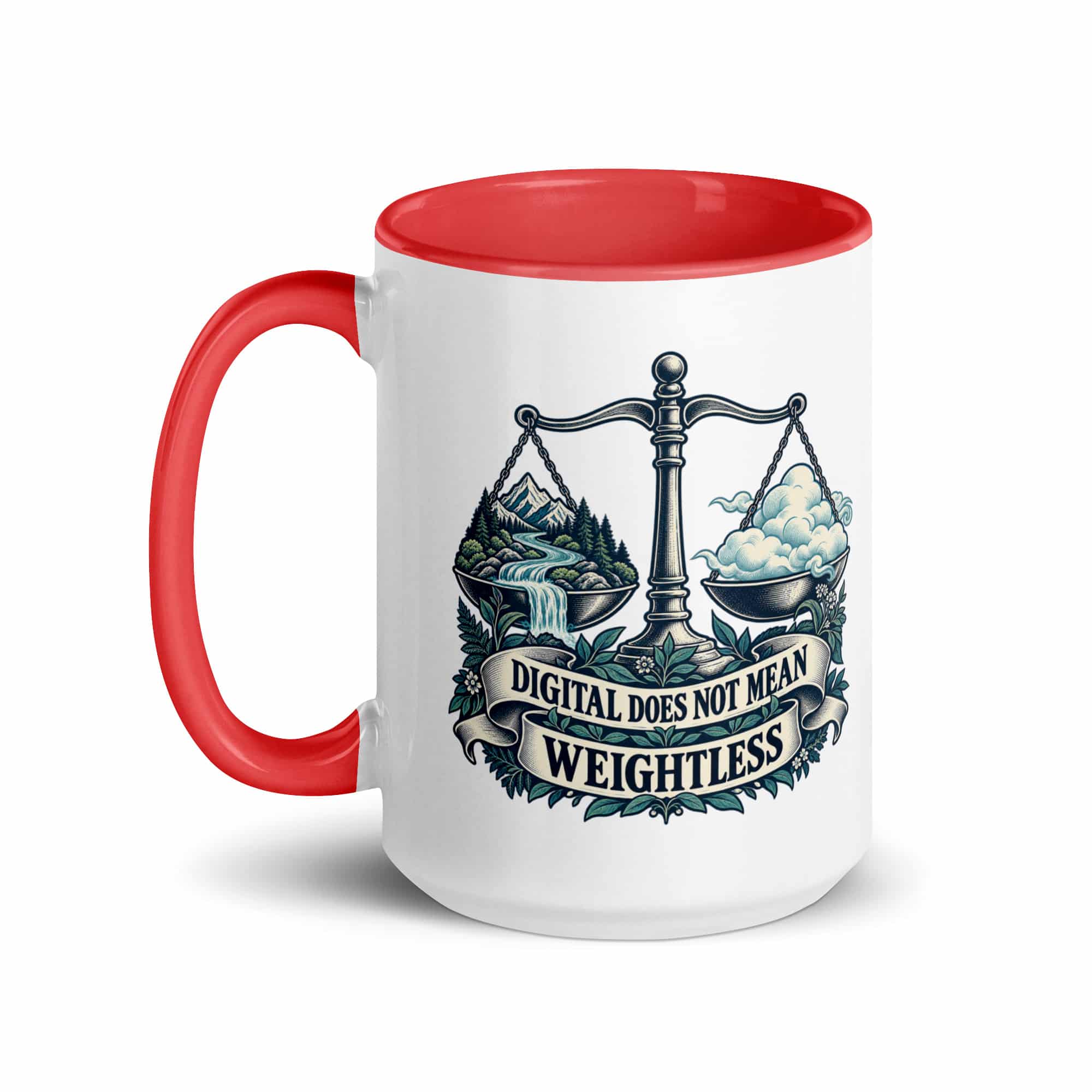 Color Inside Coffee Mug: Digital does not mean weightless