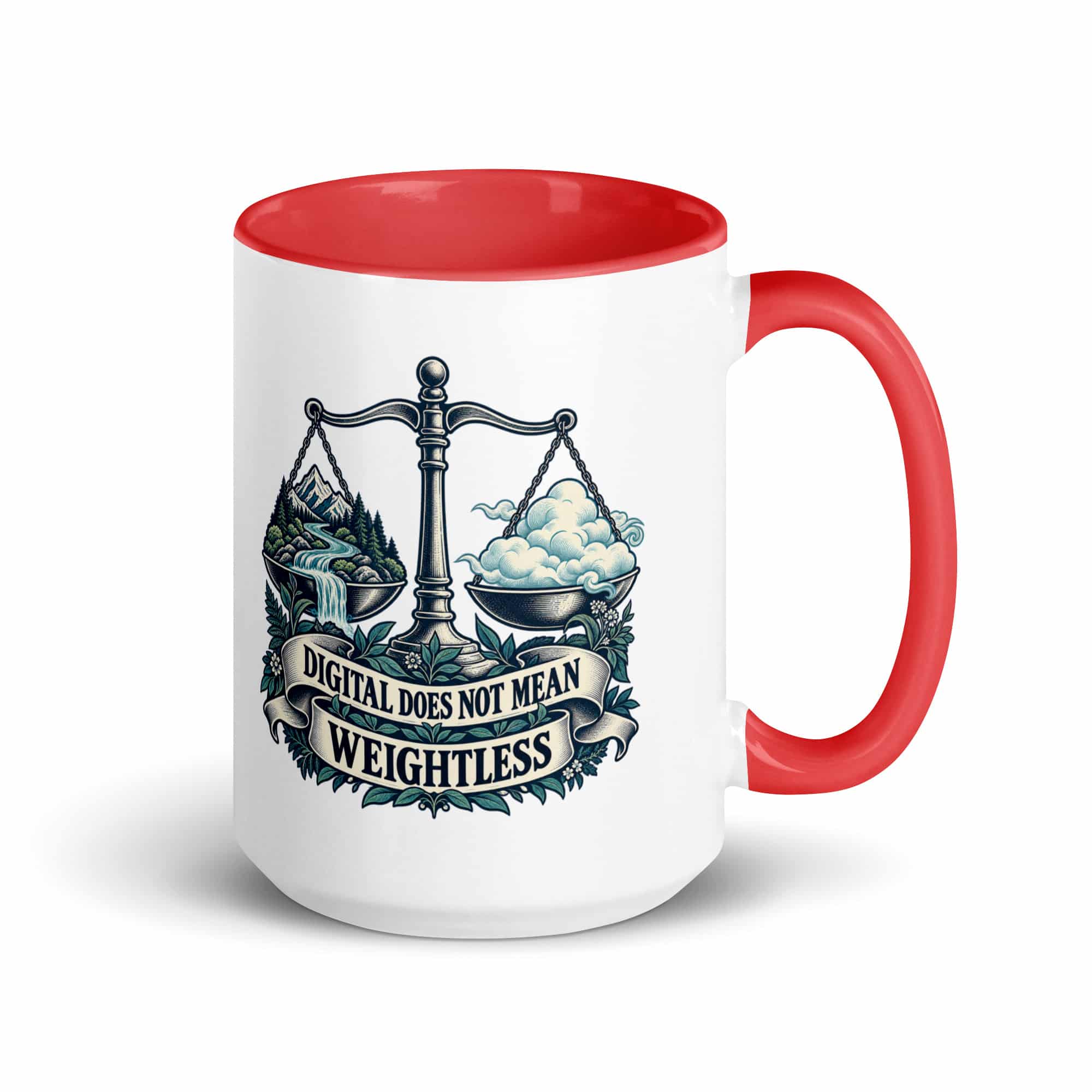 Color Inside Coffee Mug: Digital does not mean weightless