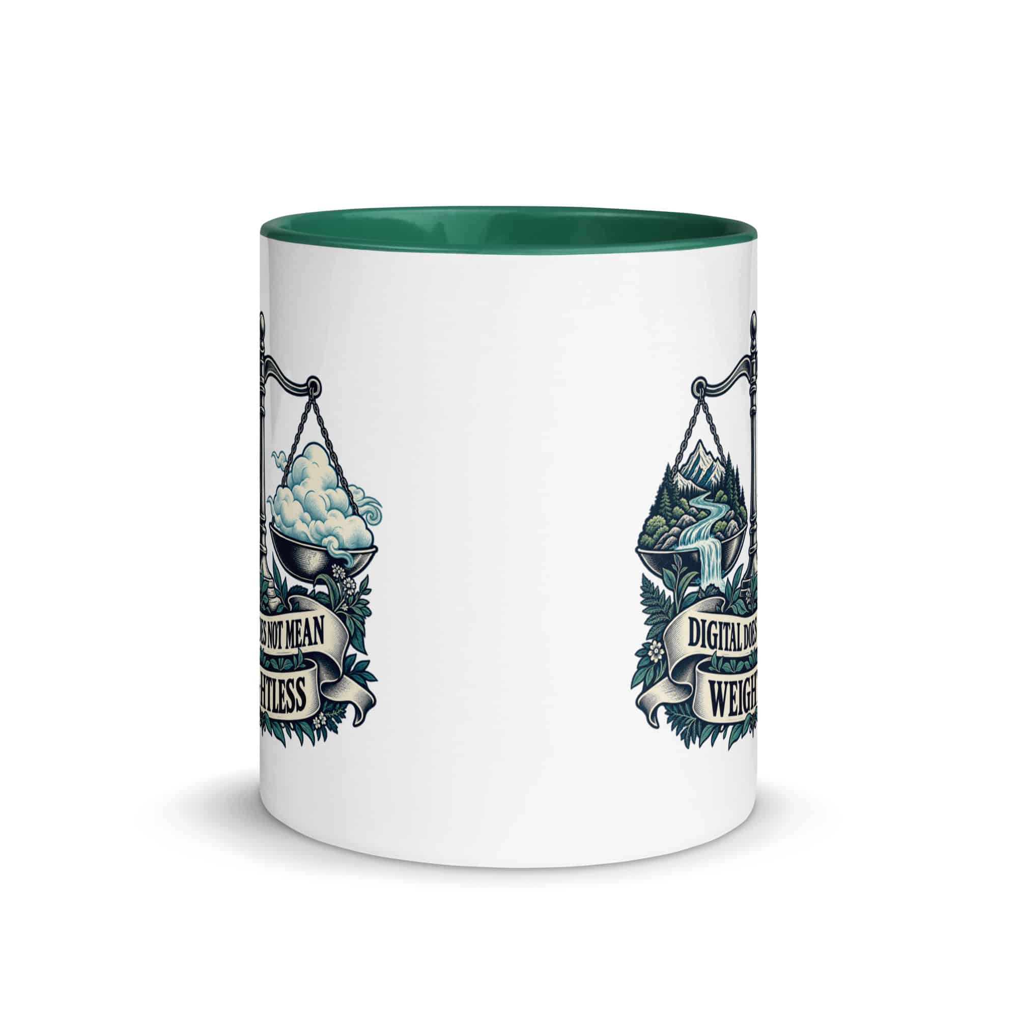 Color Inside Coffee Mug: Digital does not mean weightless