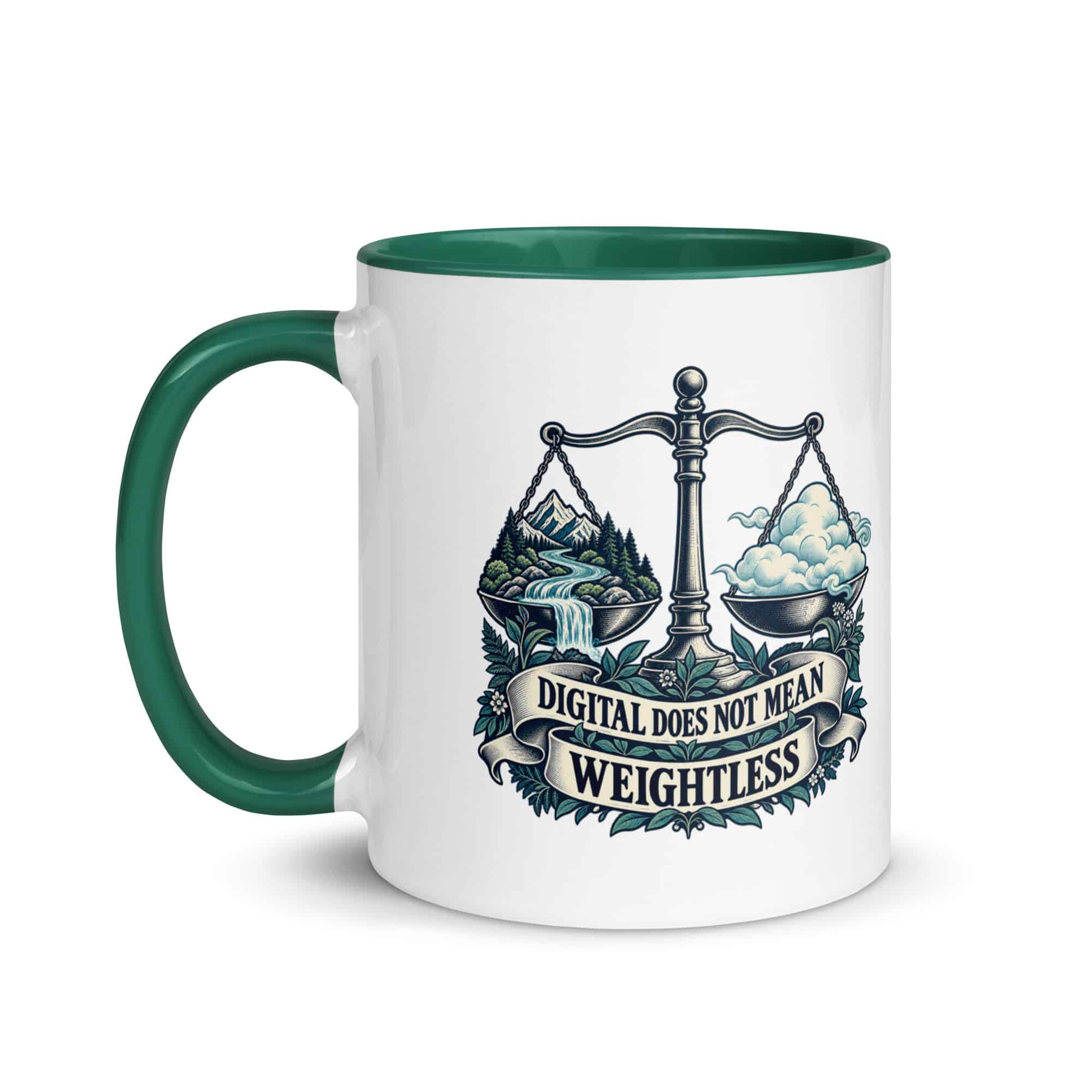 Color Inside Coffee Mug: Digital does not mean weightless