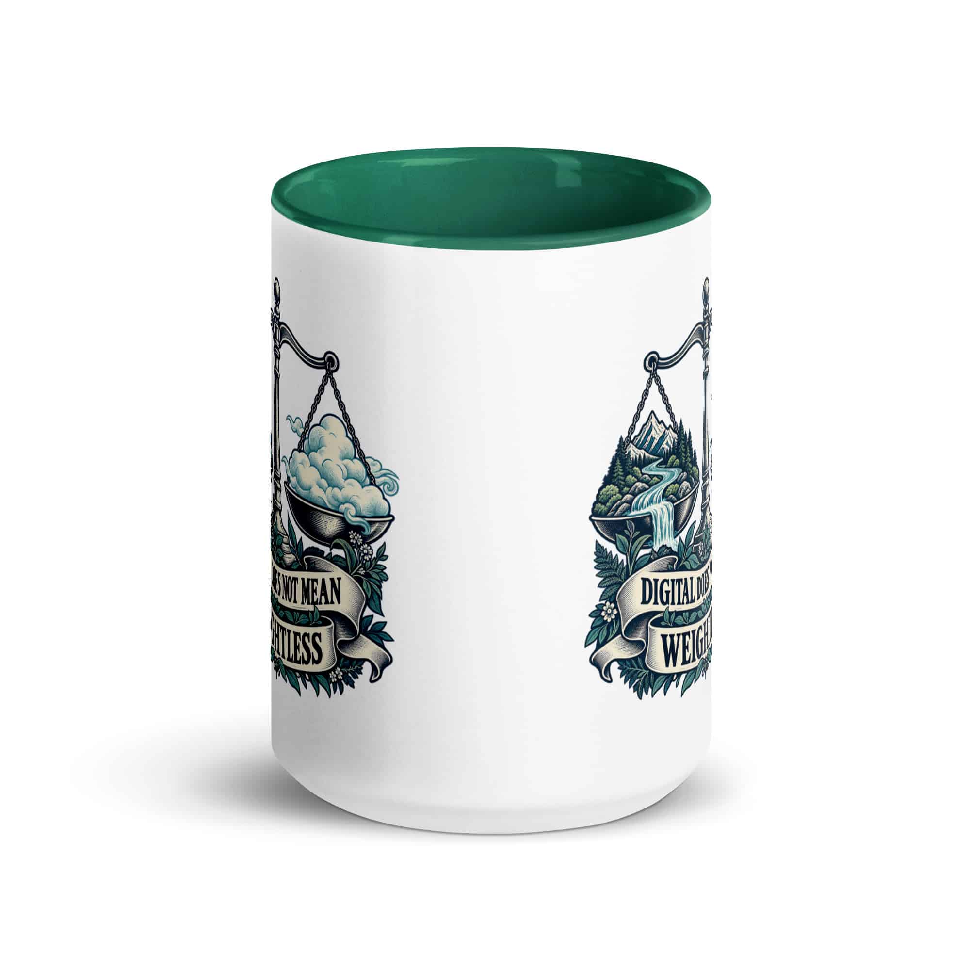 Color Inside Coffee Mug: Digital does not mean weightless