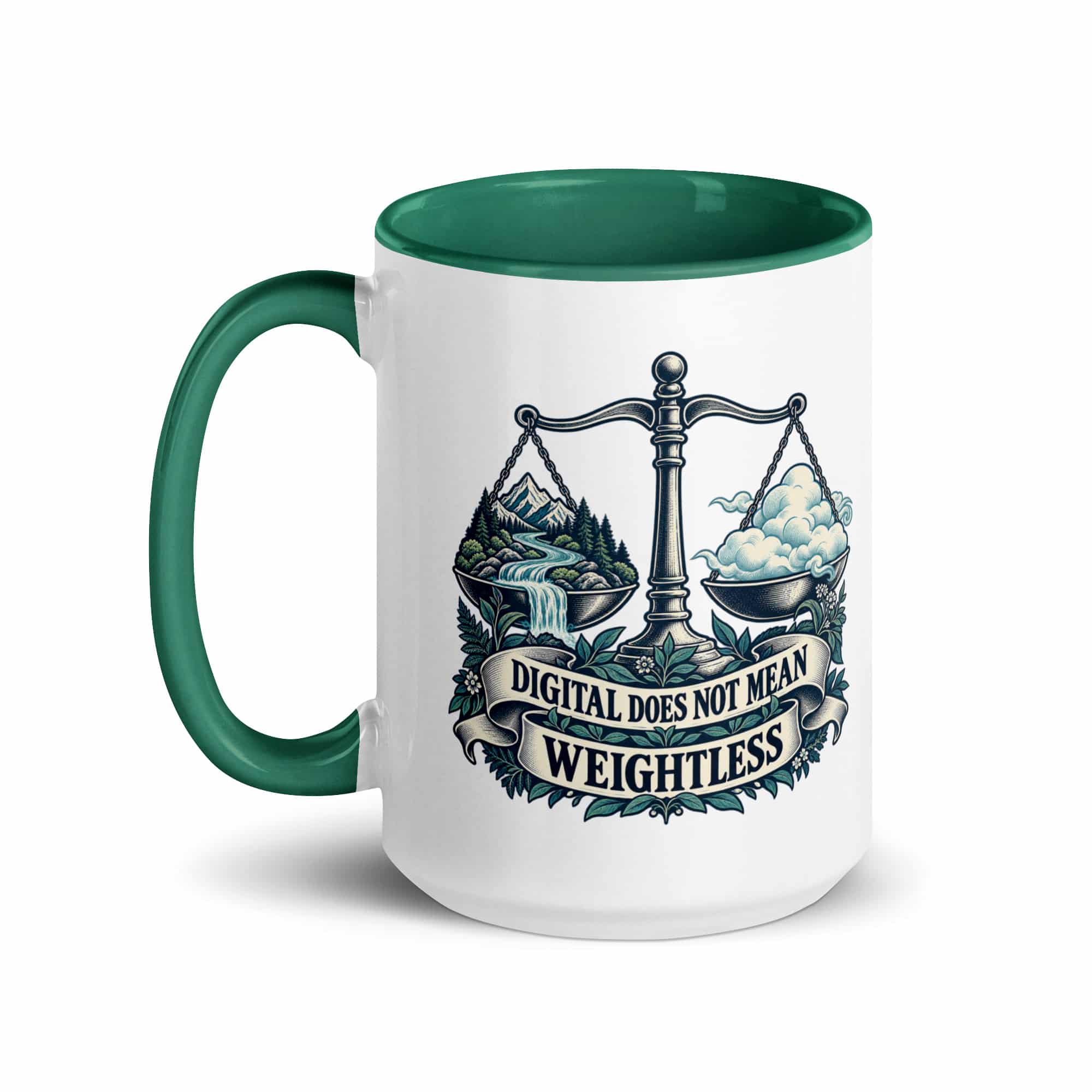 Color Inside Coffee Mug: Digital does not mean weightless