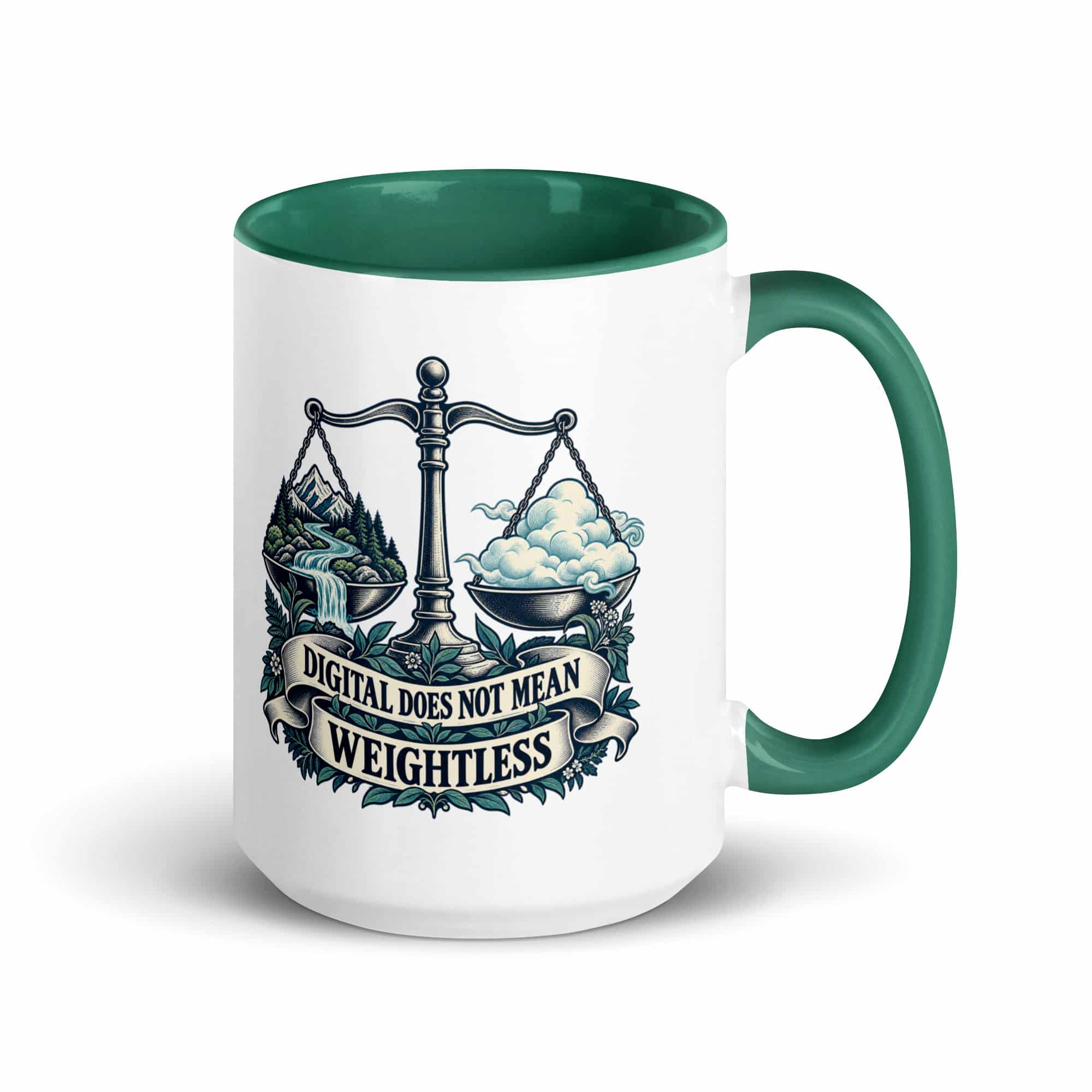 Color Inside Coffee Mug: Digital does not mean weightless