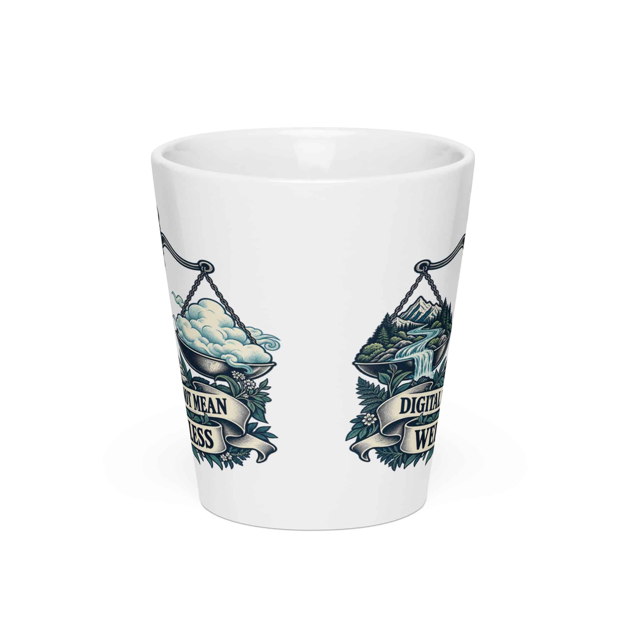 Latte Mug: Digital does not mean weightless