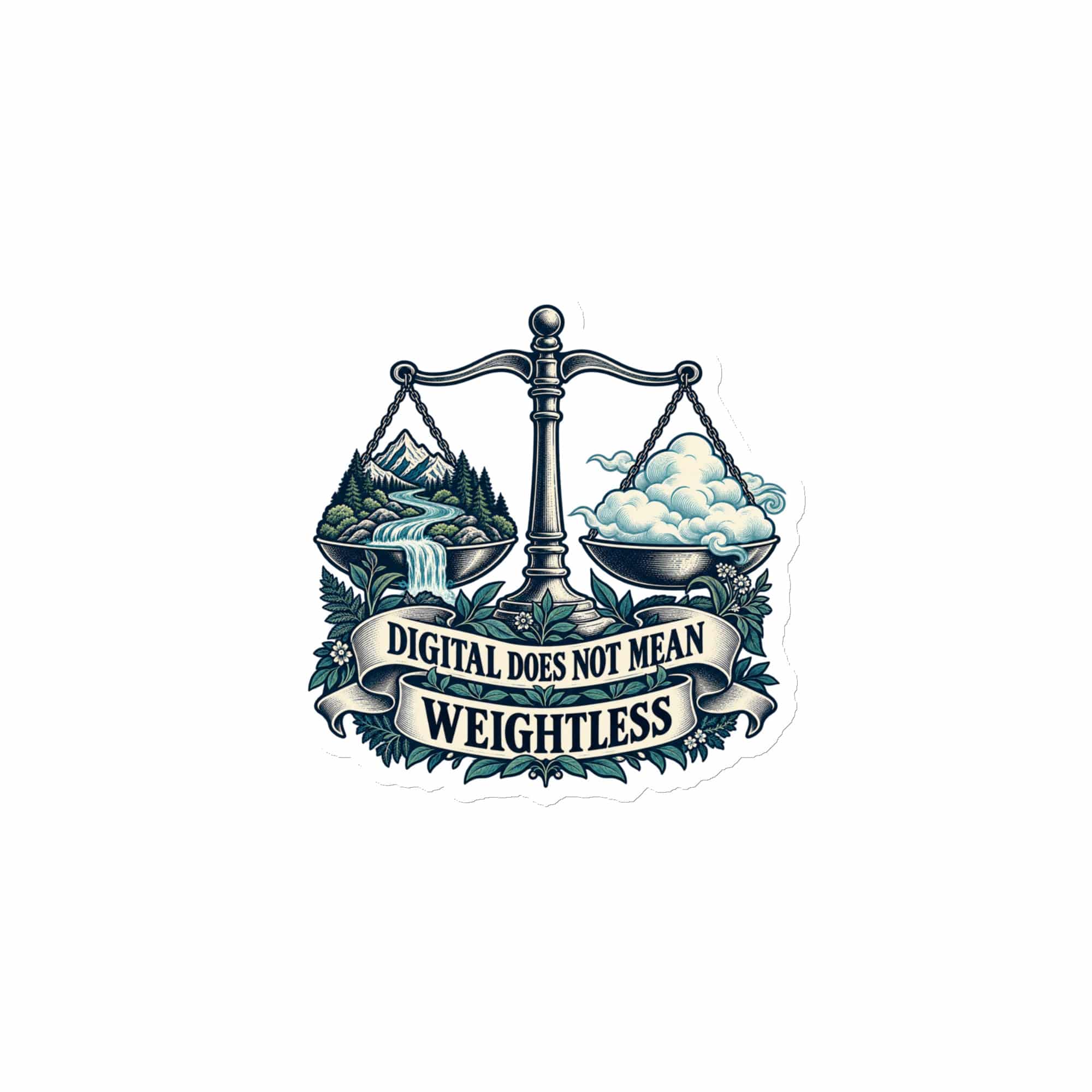 Die-Cut Magnet: Digital does not mean weightless
