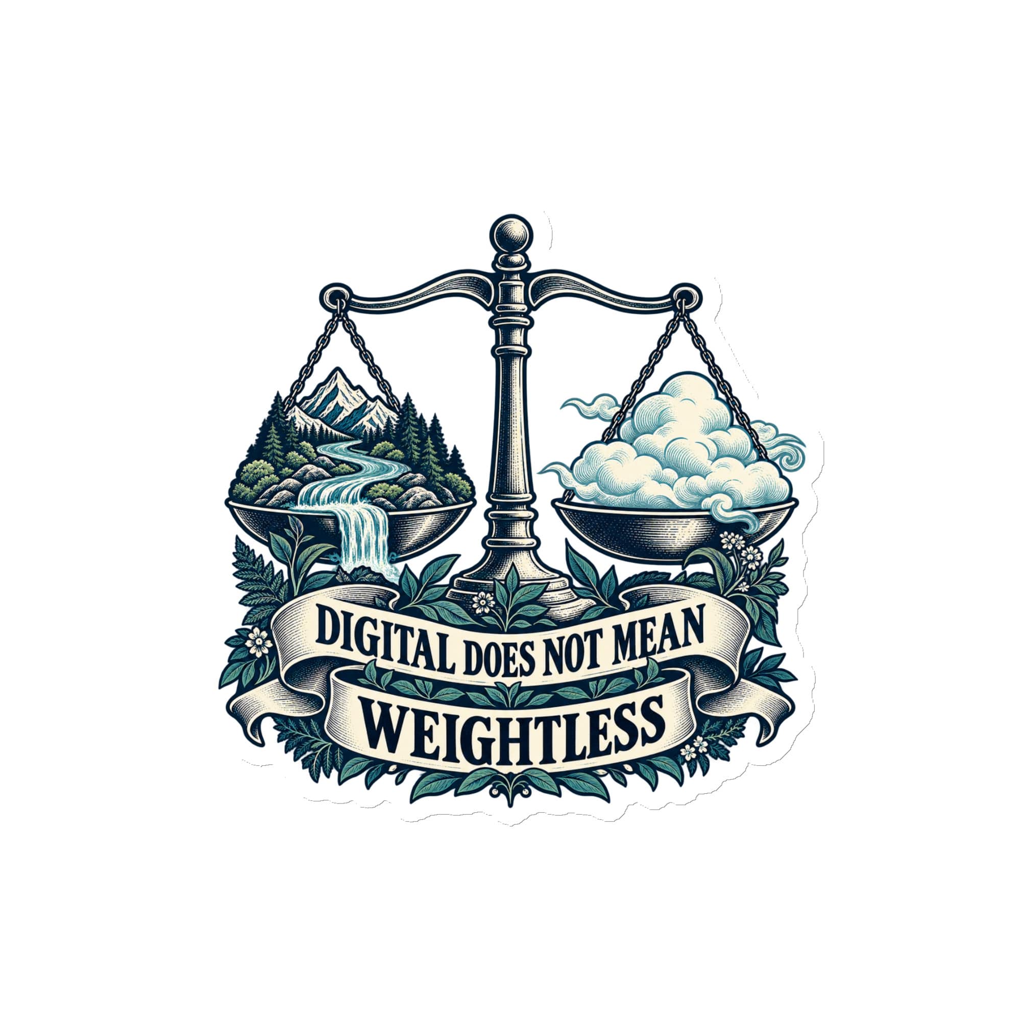 Die-Cut Magnet: Digital does not mean weightless