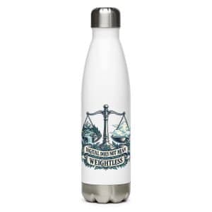 Stainless Steel Water Bottle: Digital does not mean weightless - 17 oz - Main