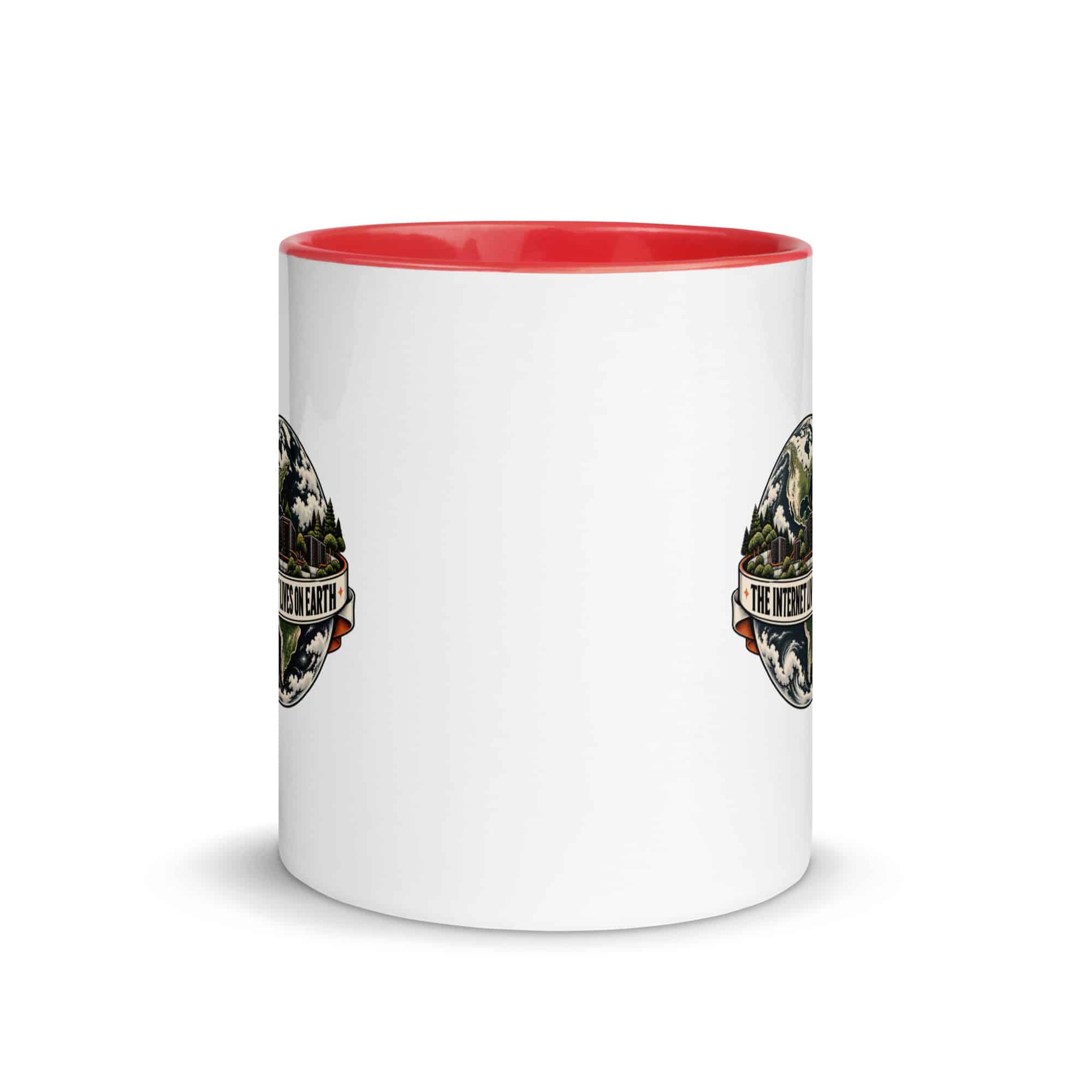 Color Inside Coffee Mug: The internet lives on Earth