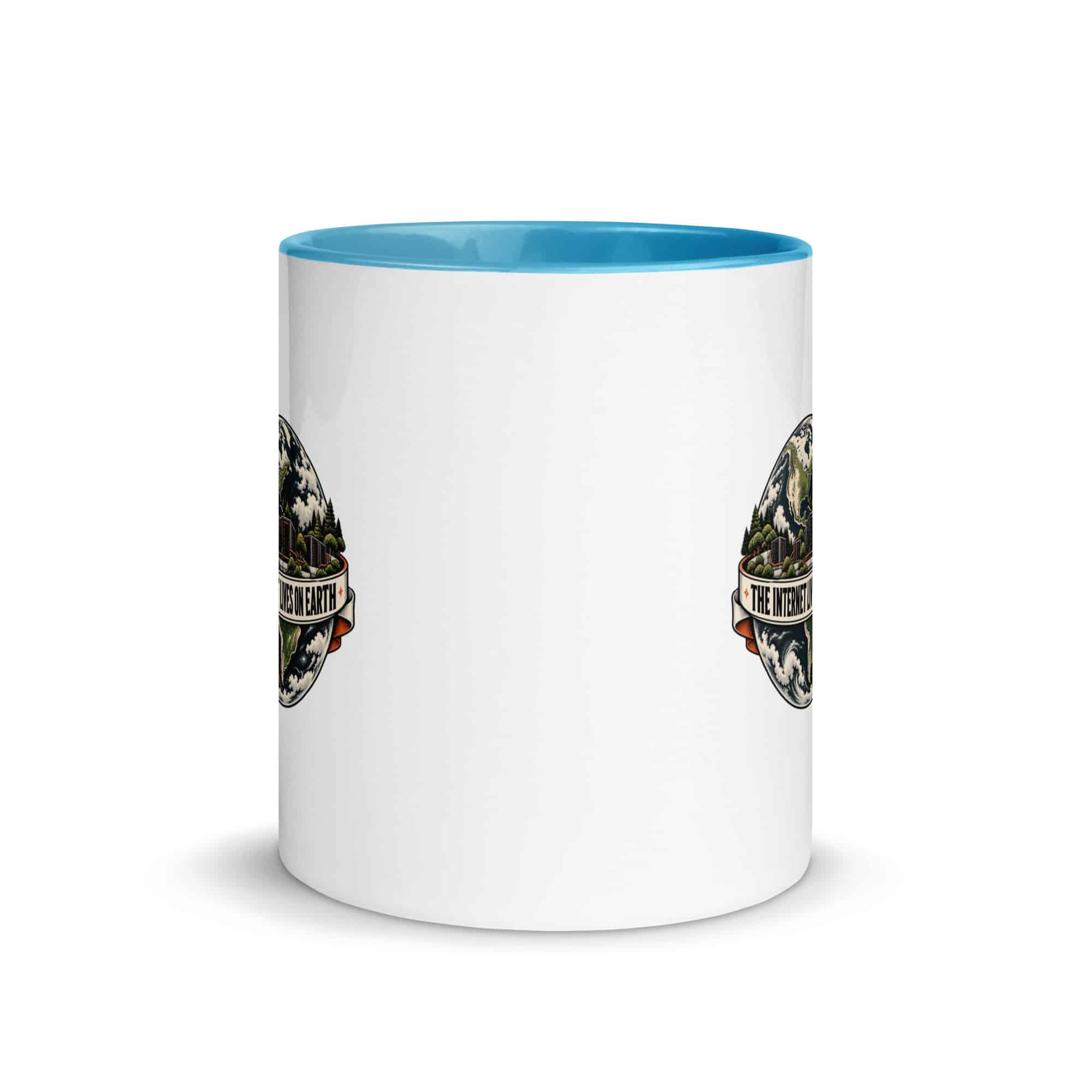 Color Inside Coffee Mug: The internet lives on Earth