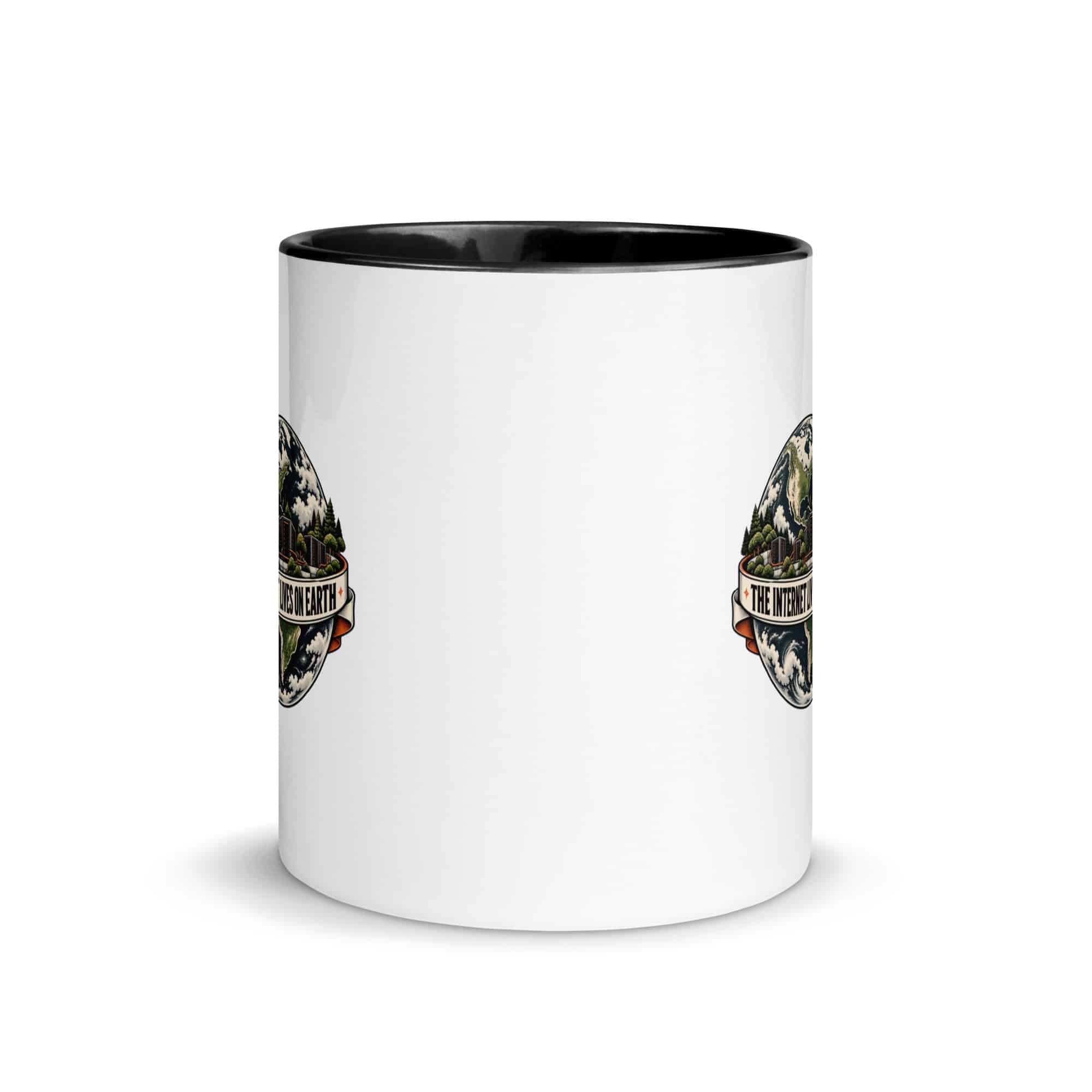 Color Inside Coffee Mug: The internet lives on Earth