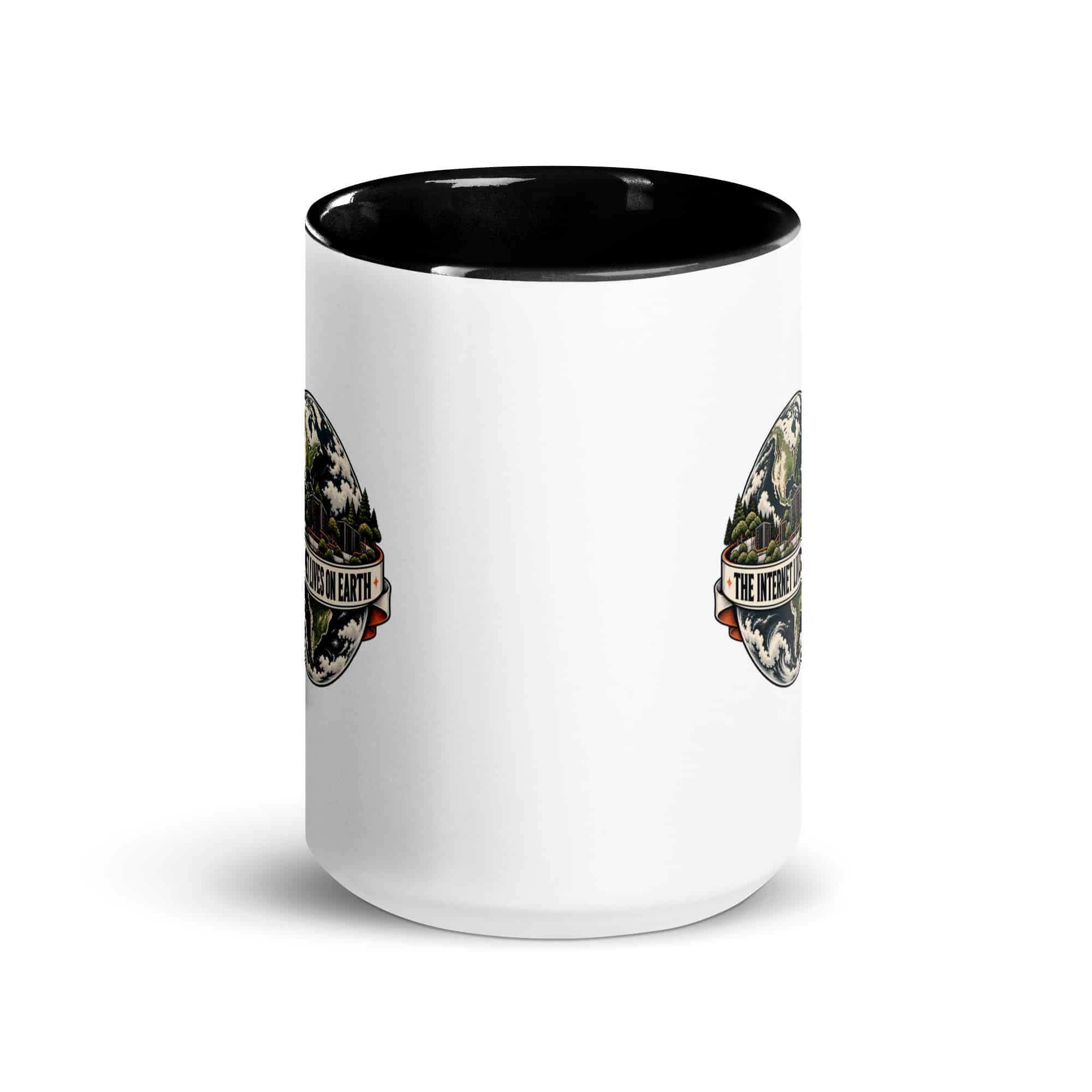 Color Inside Coffee Mug: The internet lives on Earth