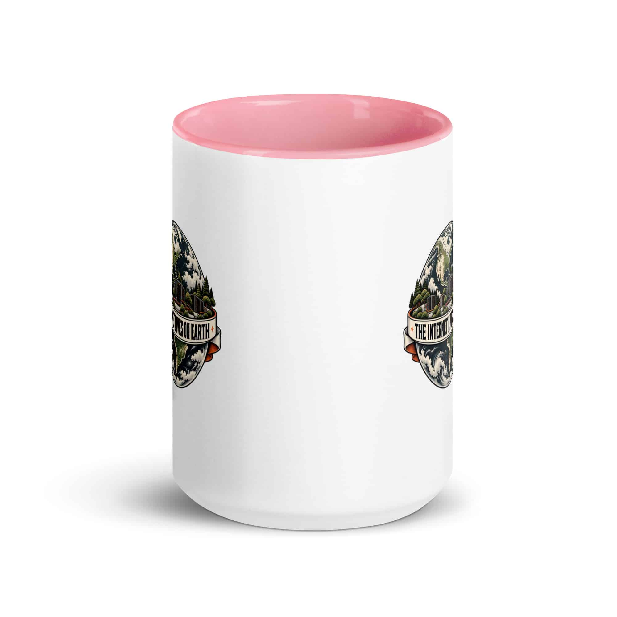 Color Inside Coffee Mug: The internet lives on Earth