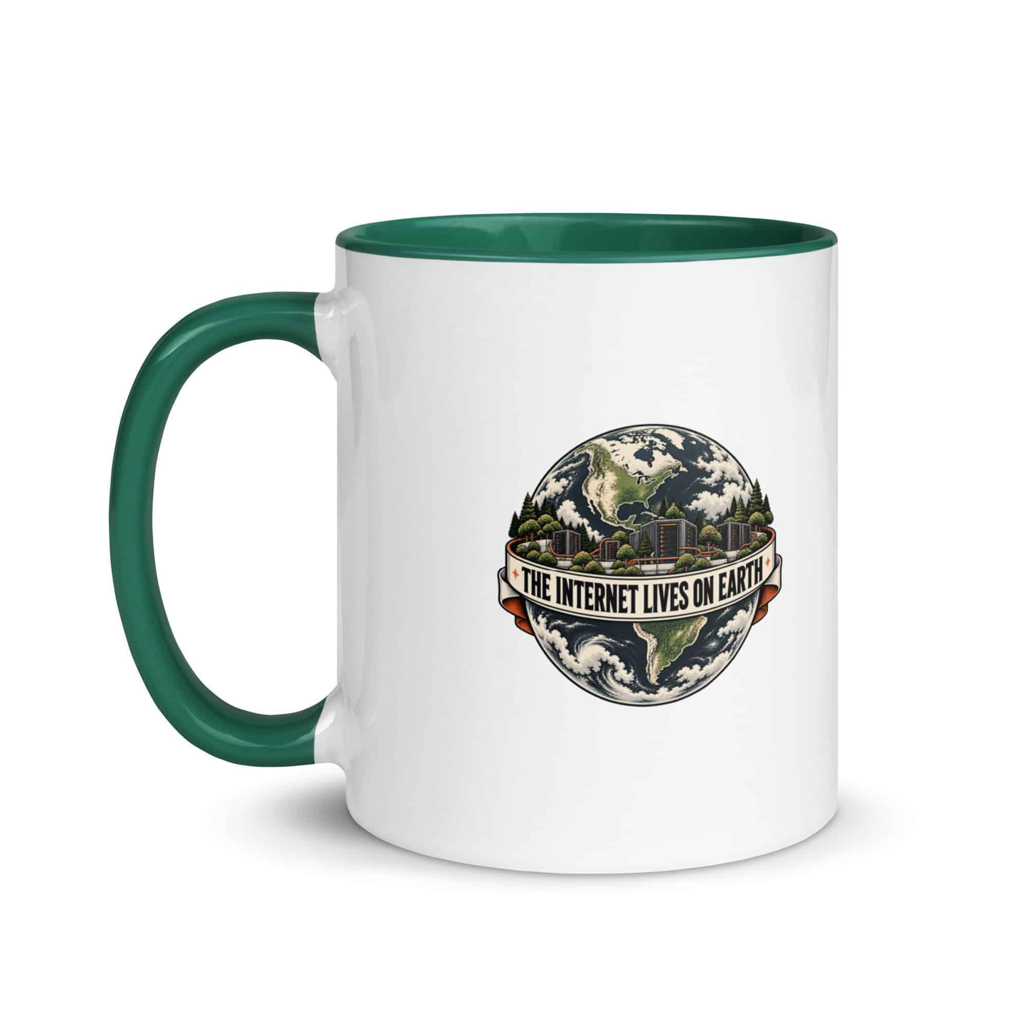 Color Inside Coffee Mug: The internet lives on Earth