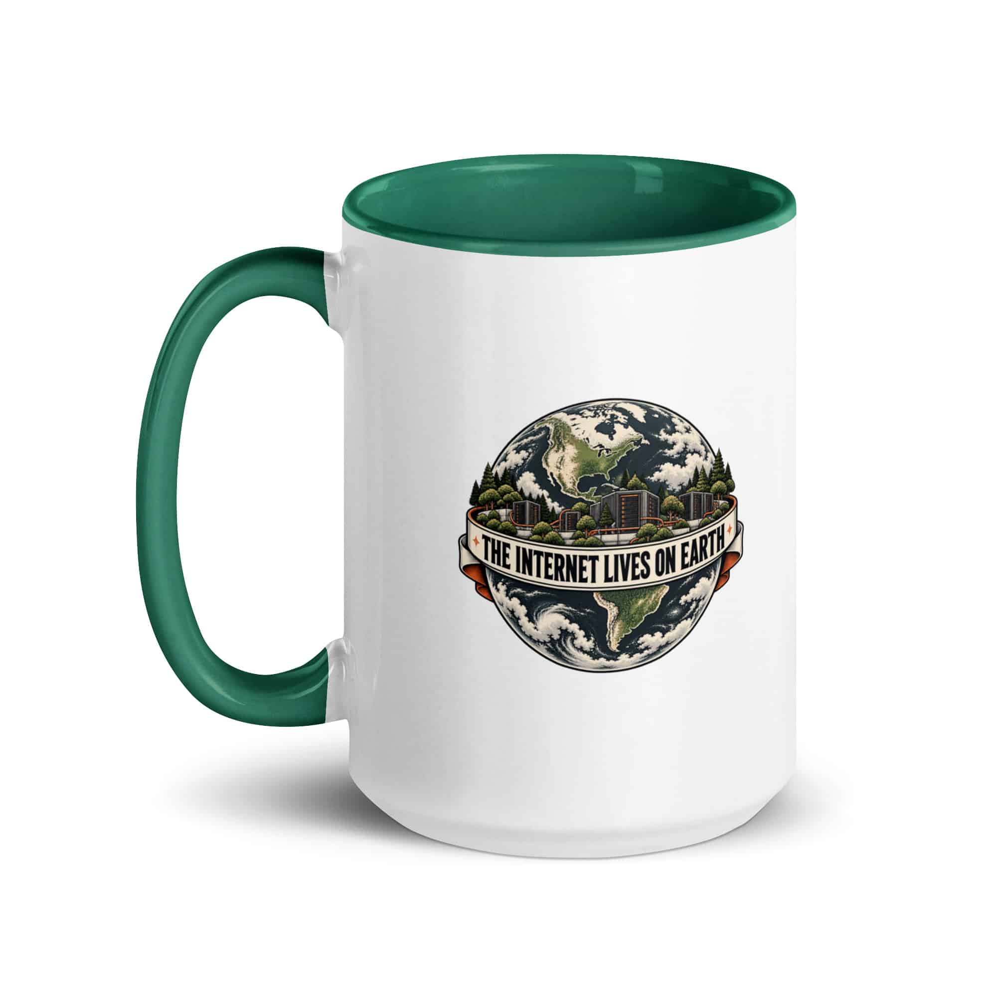 Color Inside Coffee Mug: The internet lives on Earth