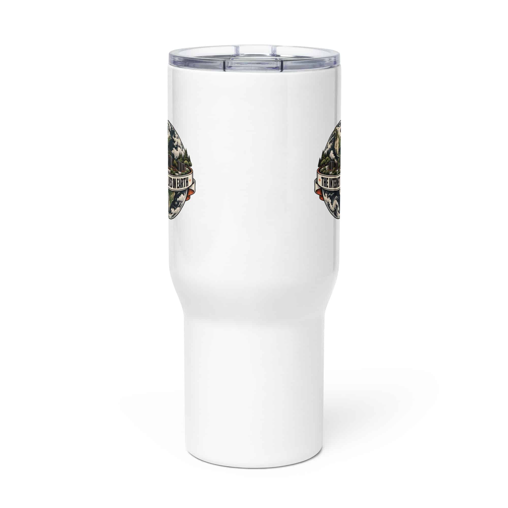 Travel Mug: The internet lives on Earth