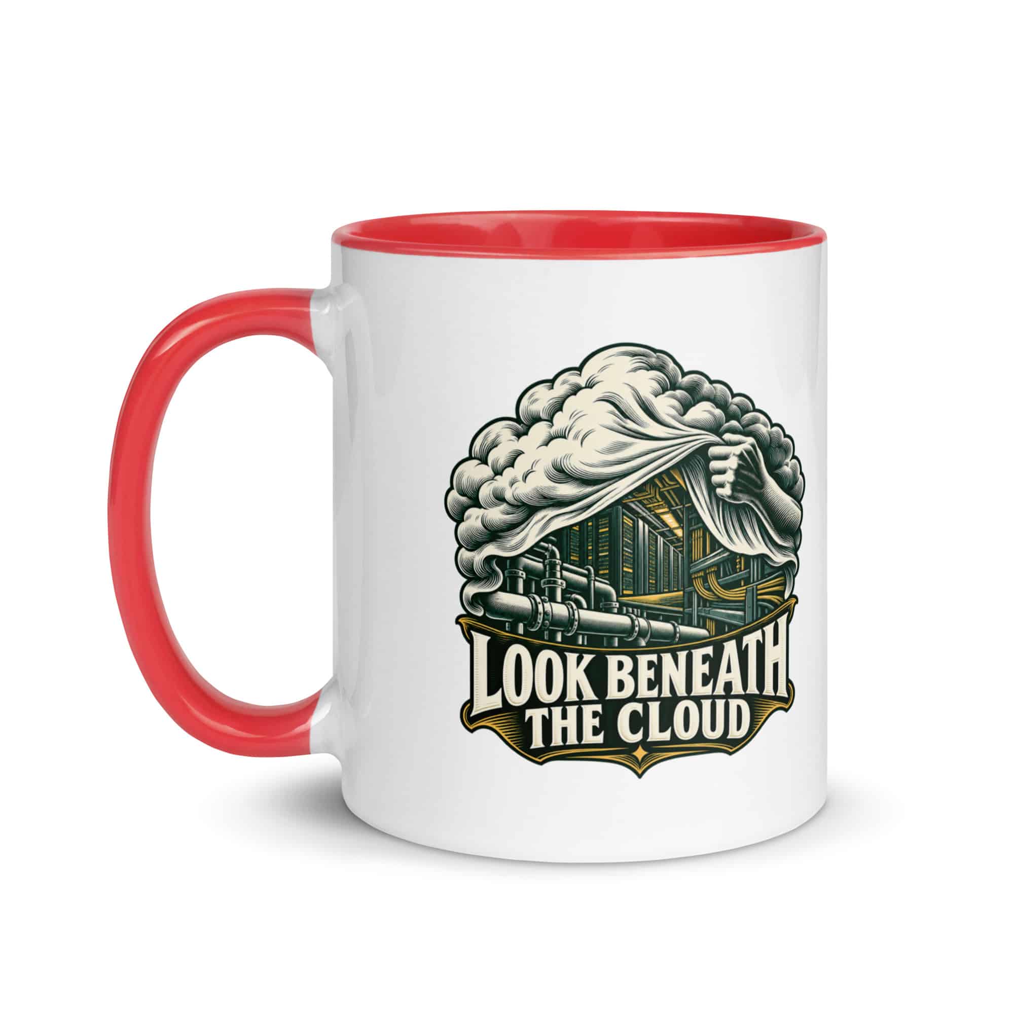 Color Inside Coffee Mug: Look beneath the cloud