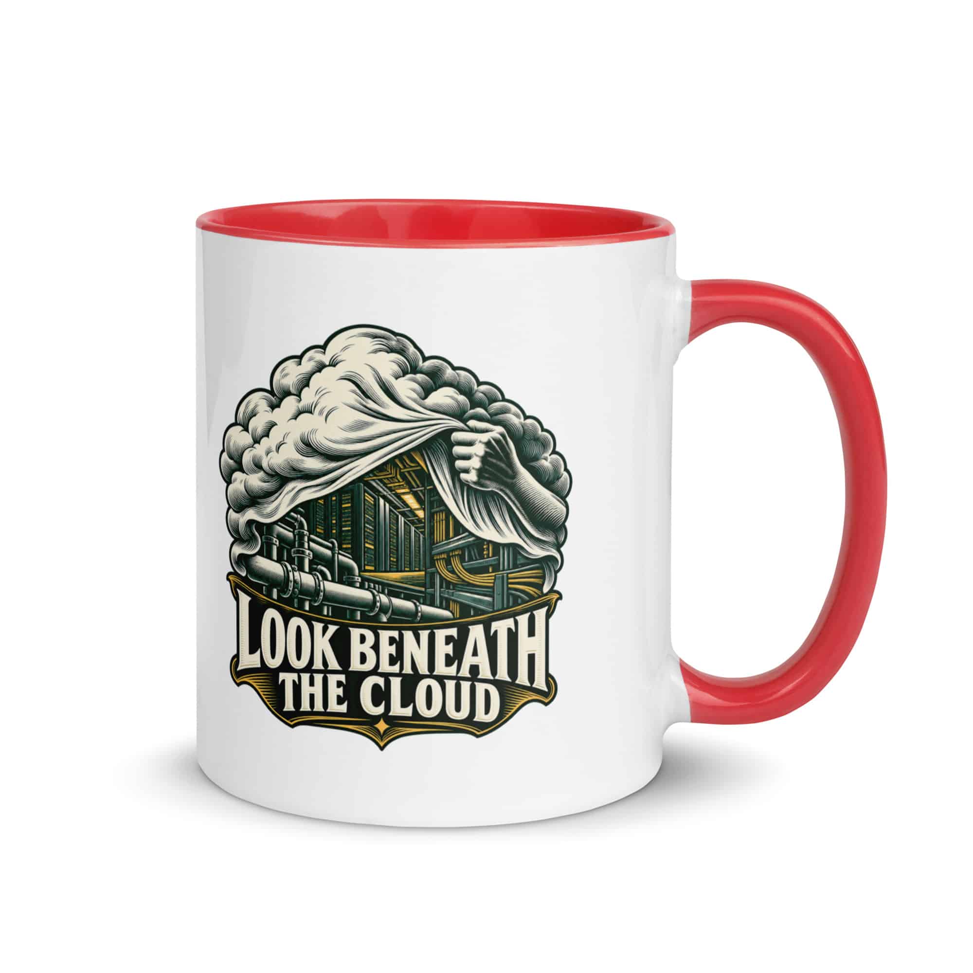Color Inside Coffee Mug: Look beneath the cloud