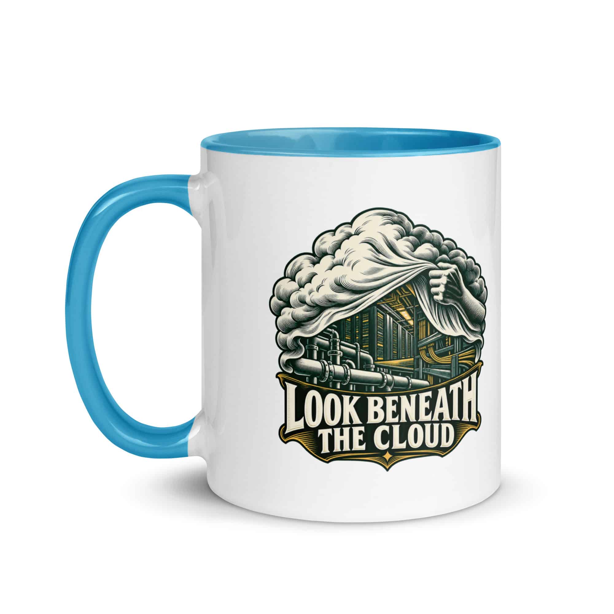 Color Inside Coffee Mug: Look beneath the cloud