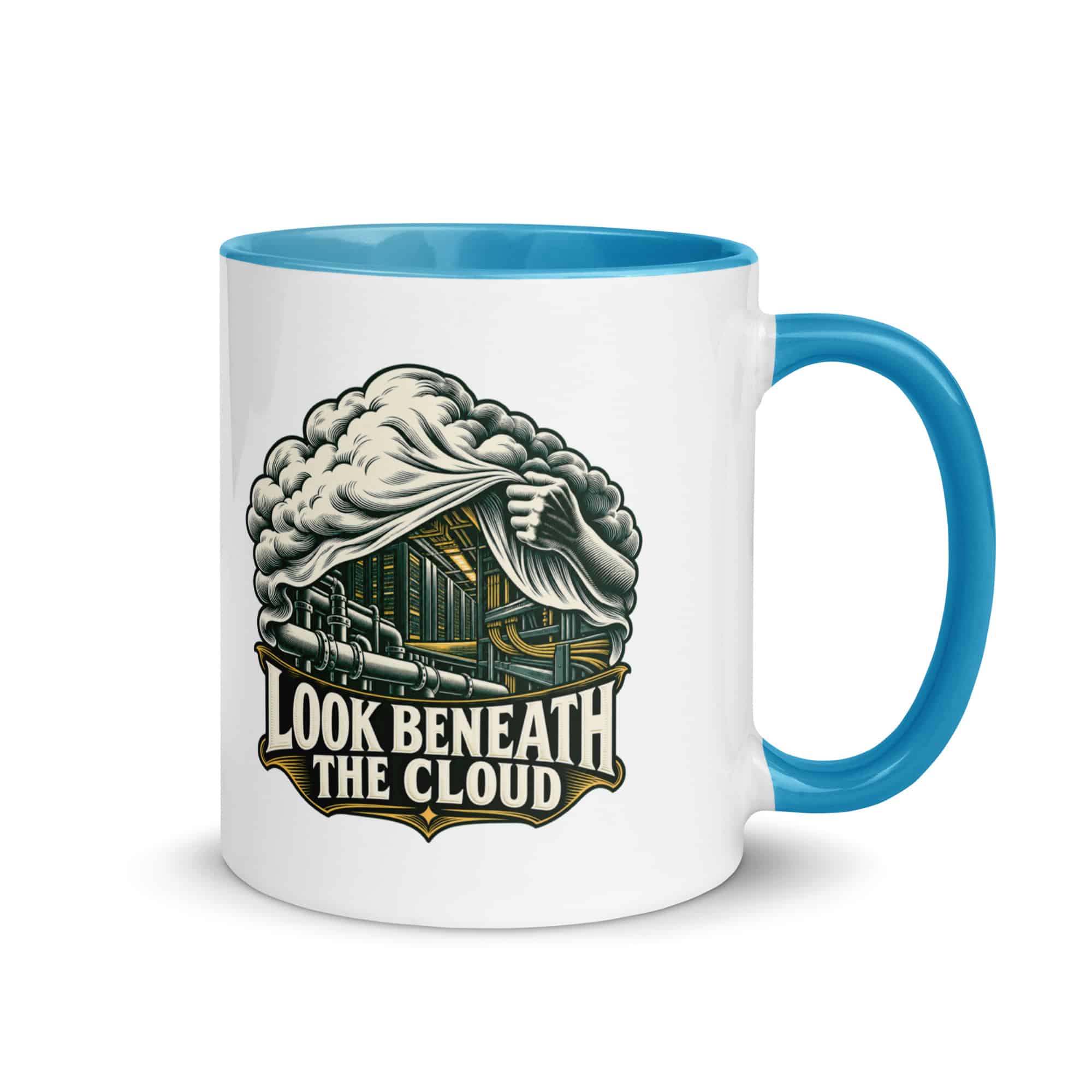 Color Inside Coffee Mug: Look beneath the cloud