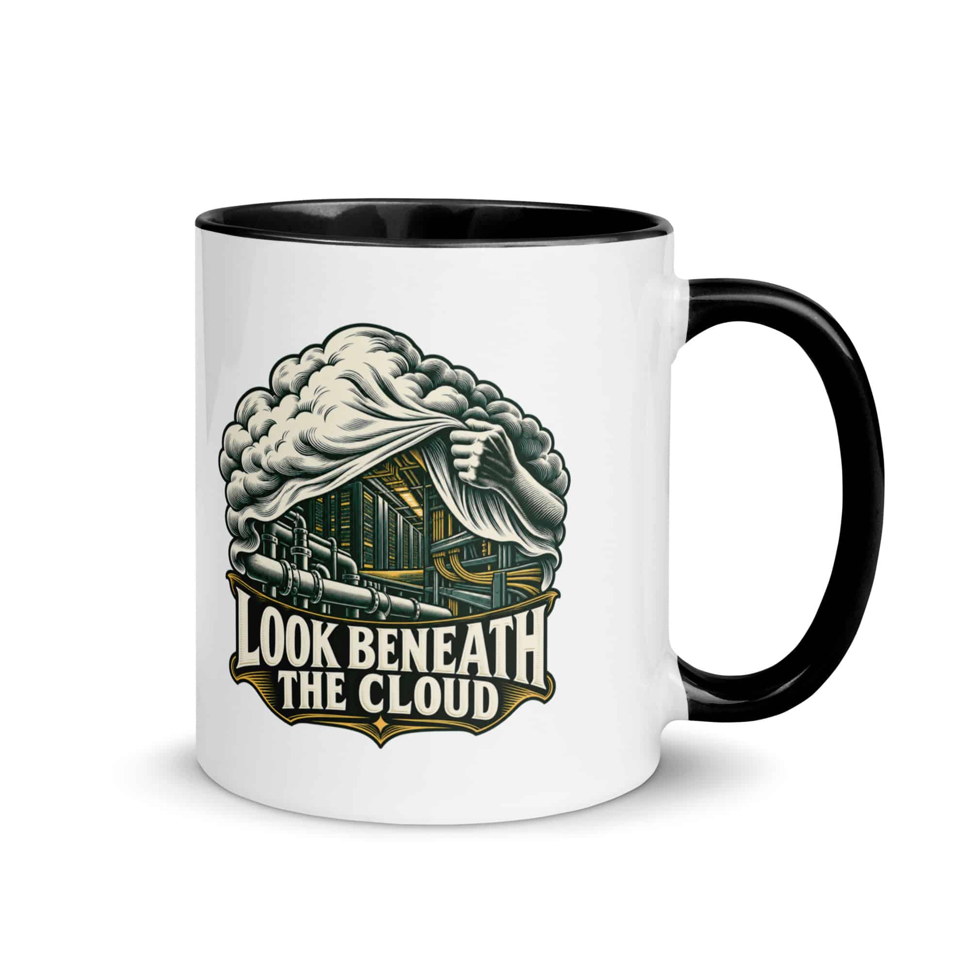Color Inside Coffee Mug: Look beneath the cloud