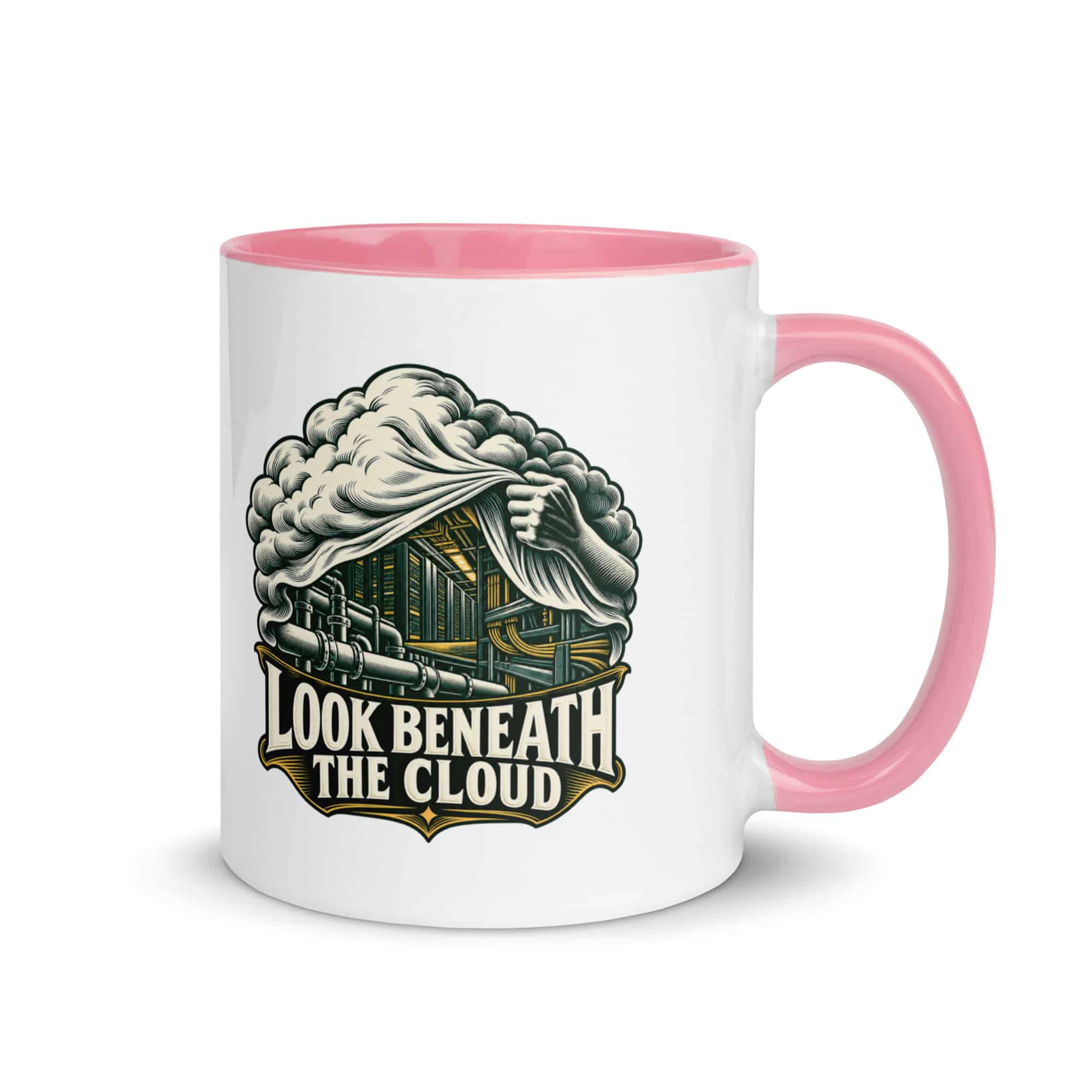 Color Inside Coffee Mug: Look beneath the cloud