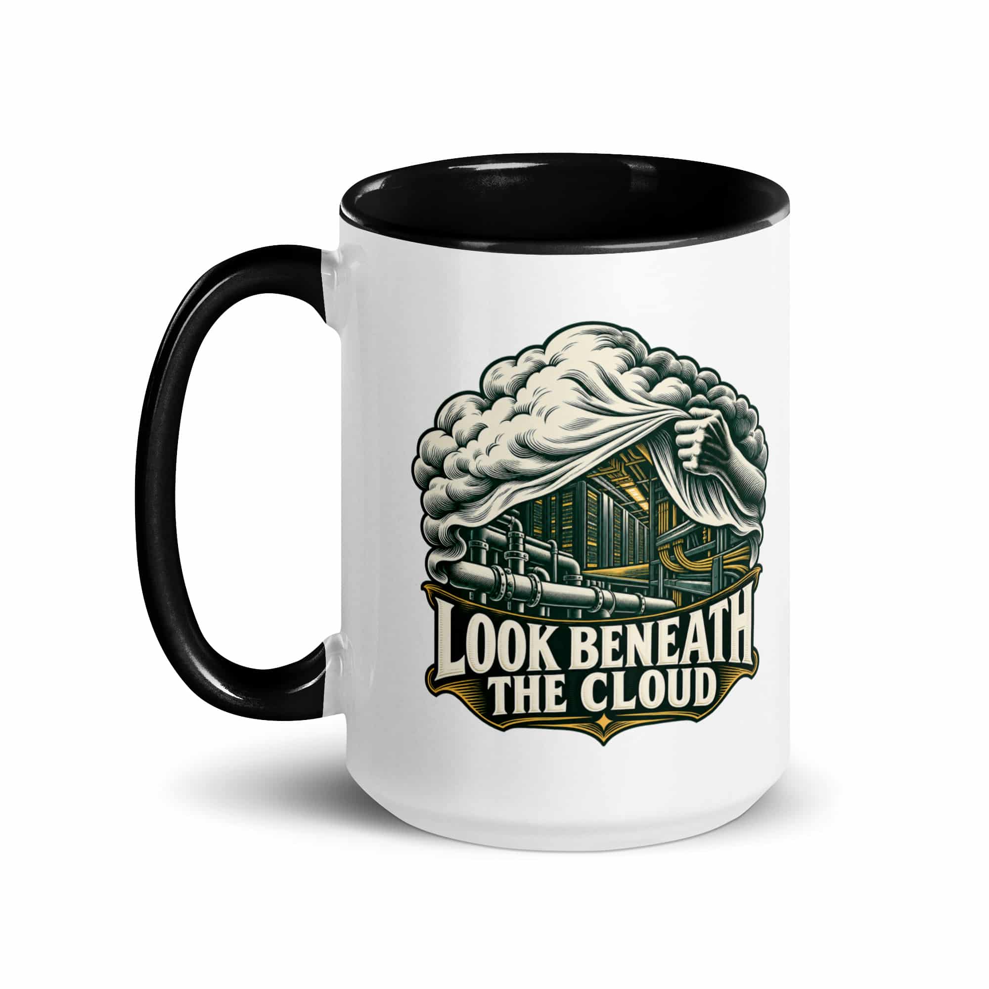 Color Inside Coffee Mug: Look beneath the cloud