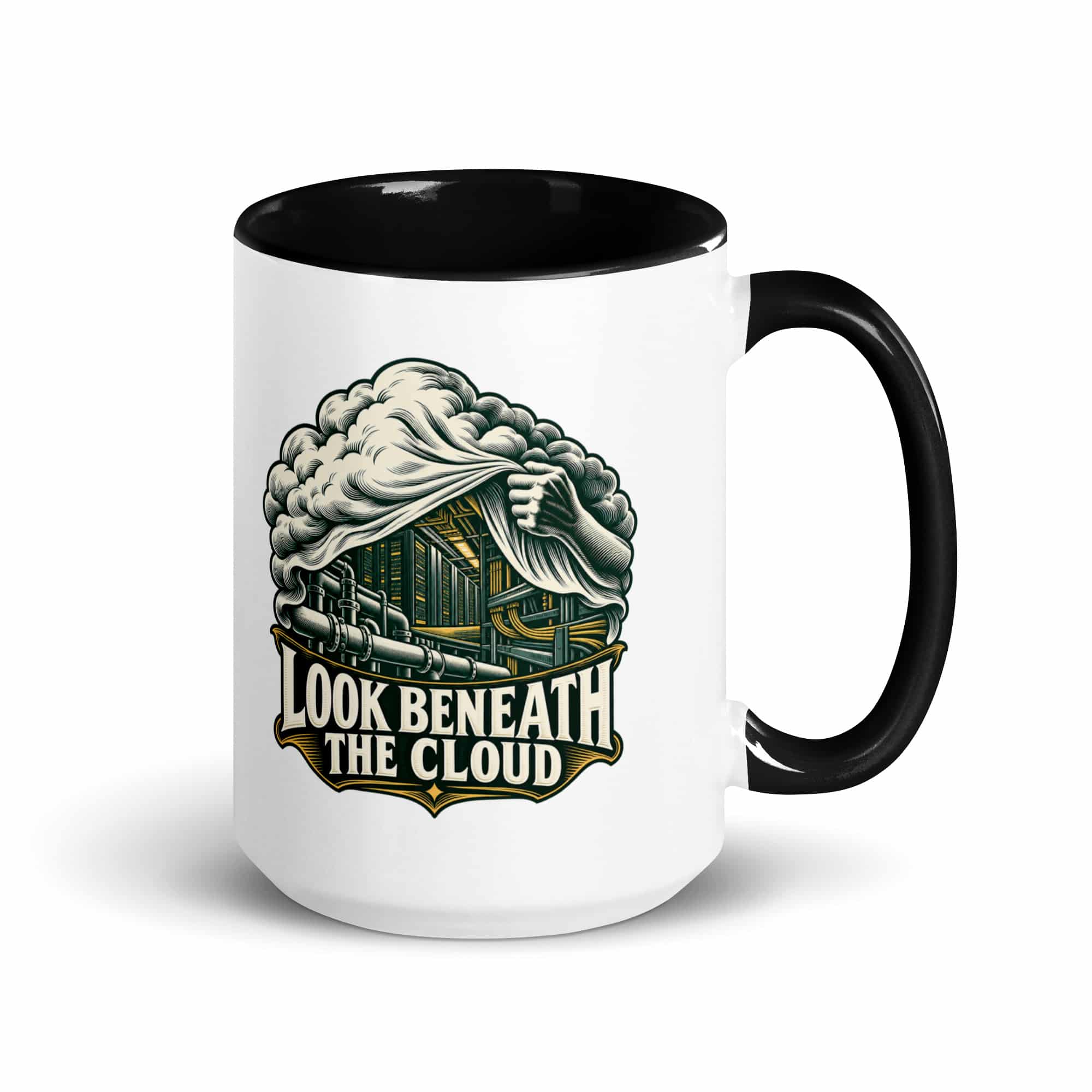 Color Inside Coffee Mug: Look beneath the cloud